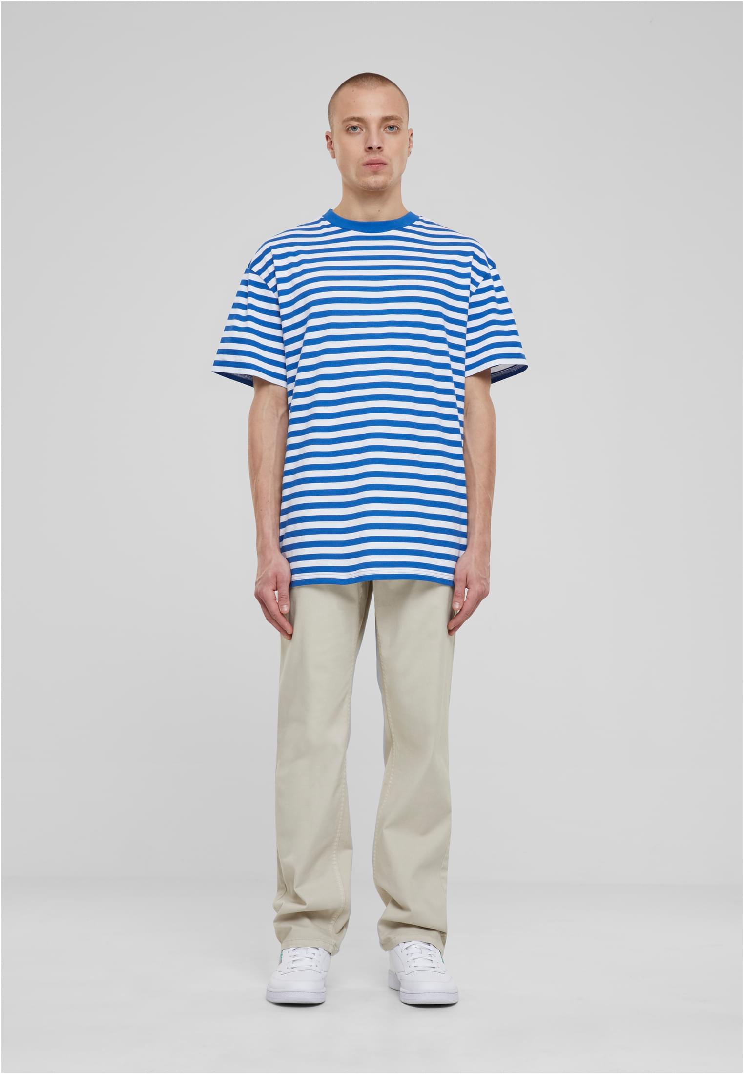 Regular Stripe Tee | white/royal