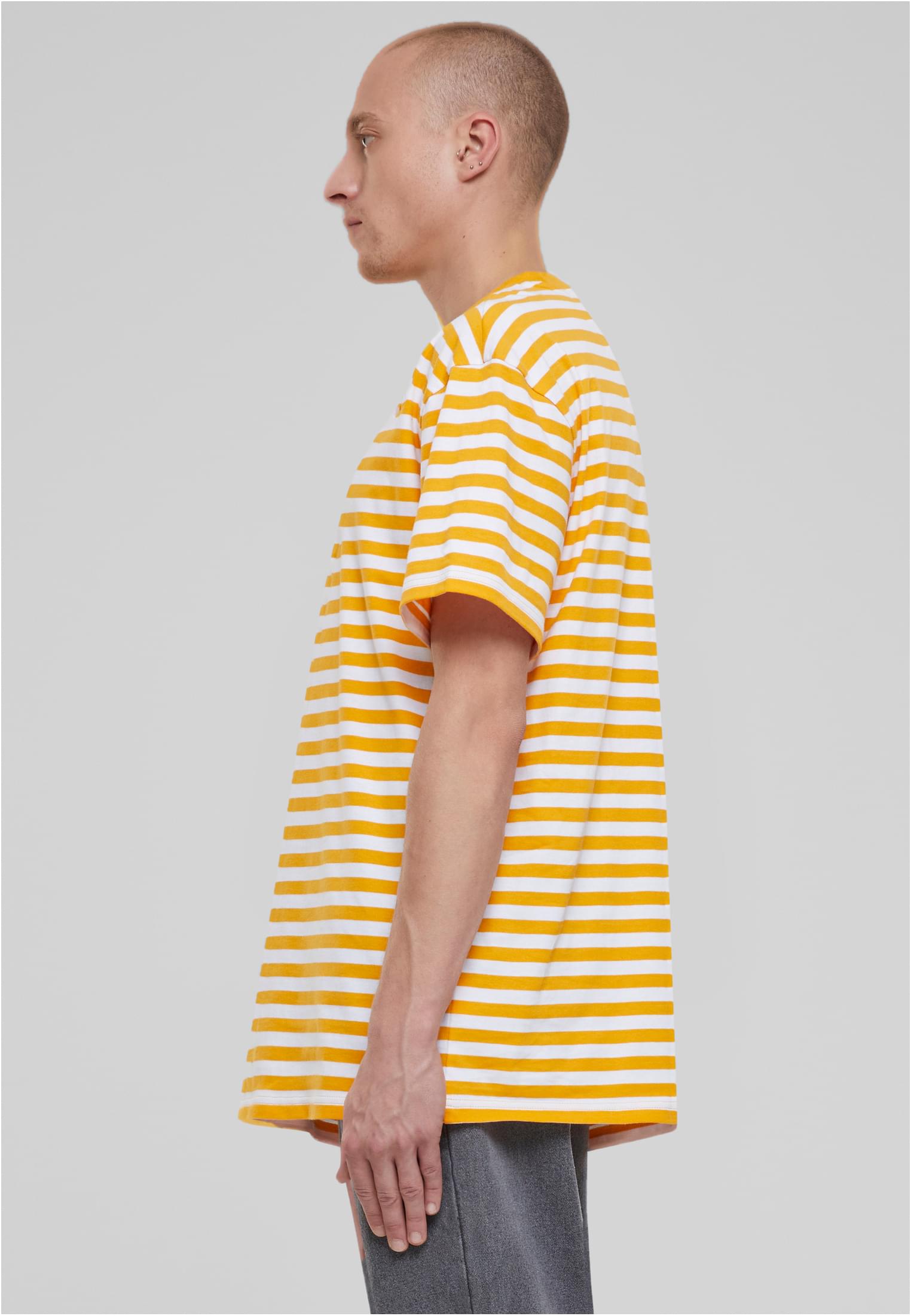 Regular Stripe Tee | white/magicmango