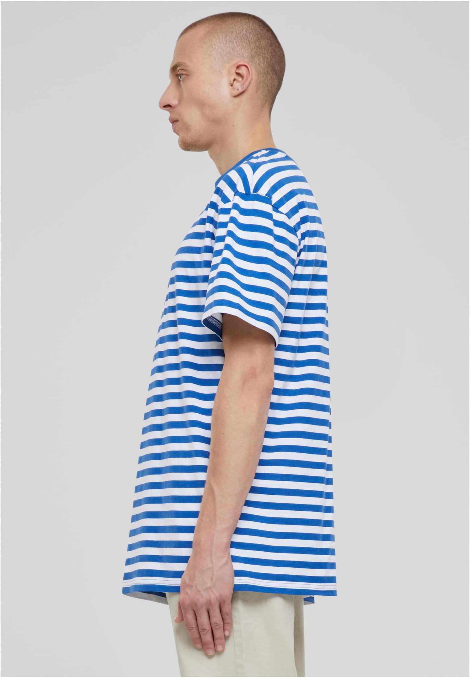 Regular Stripe Tee | white/royal