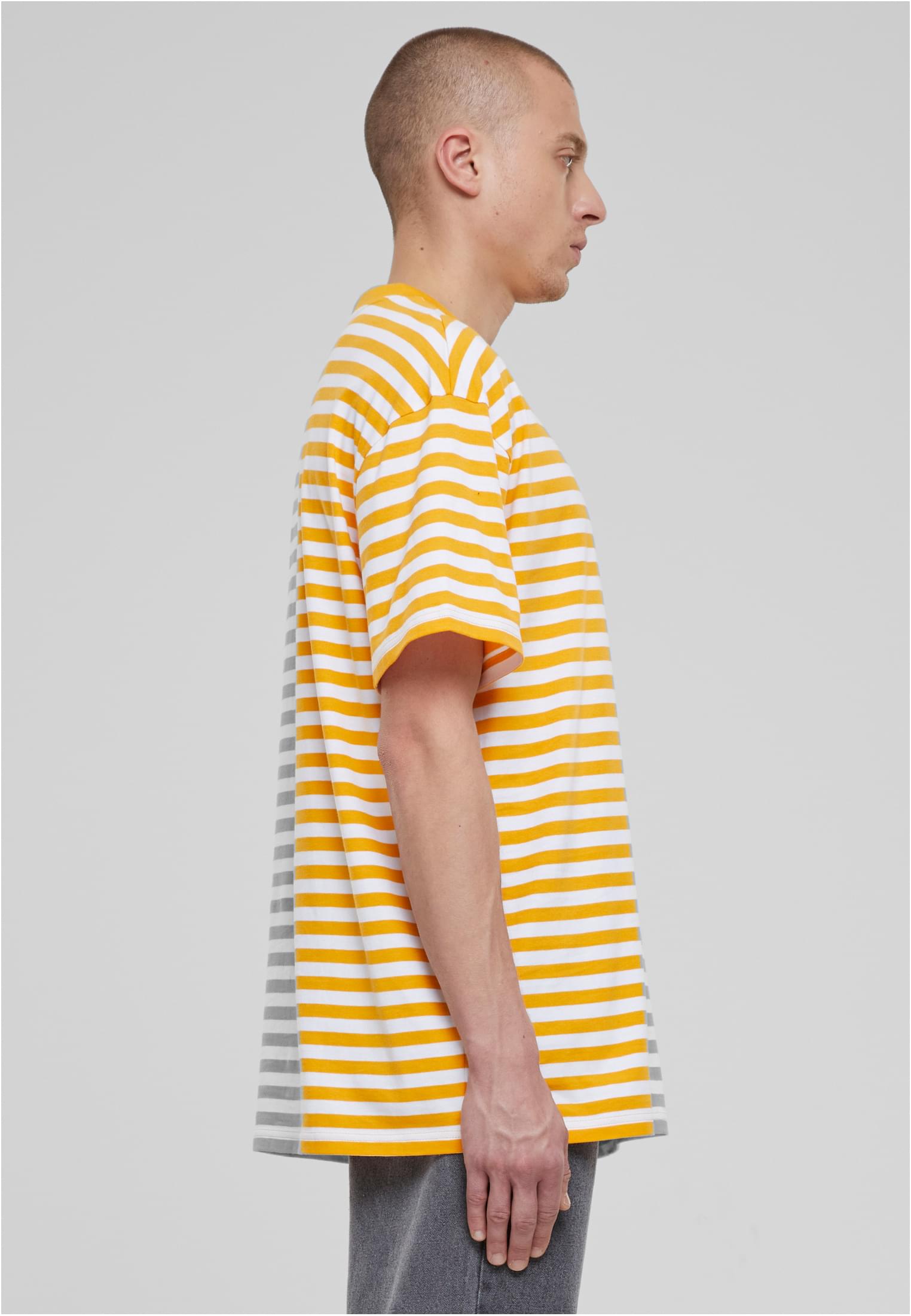 Regular Stripe Tee | white/magicmango