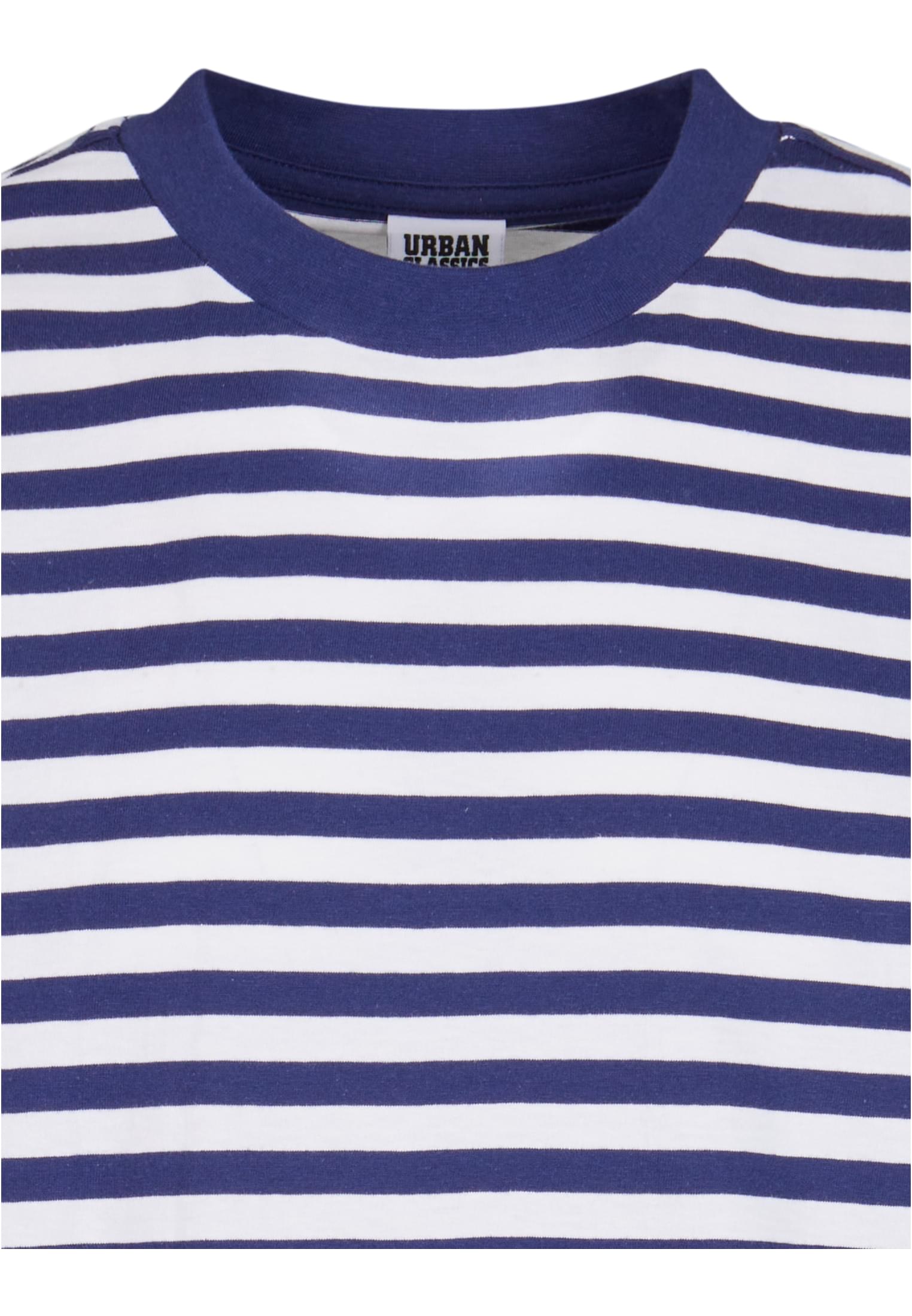 Regular Stripe Tee | white/darkblue