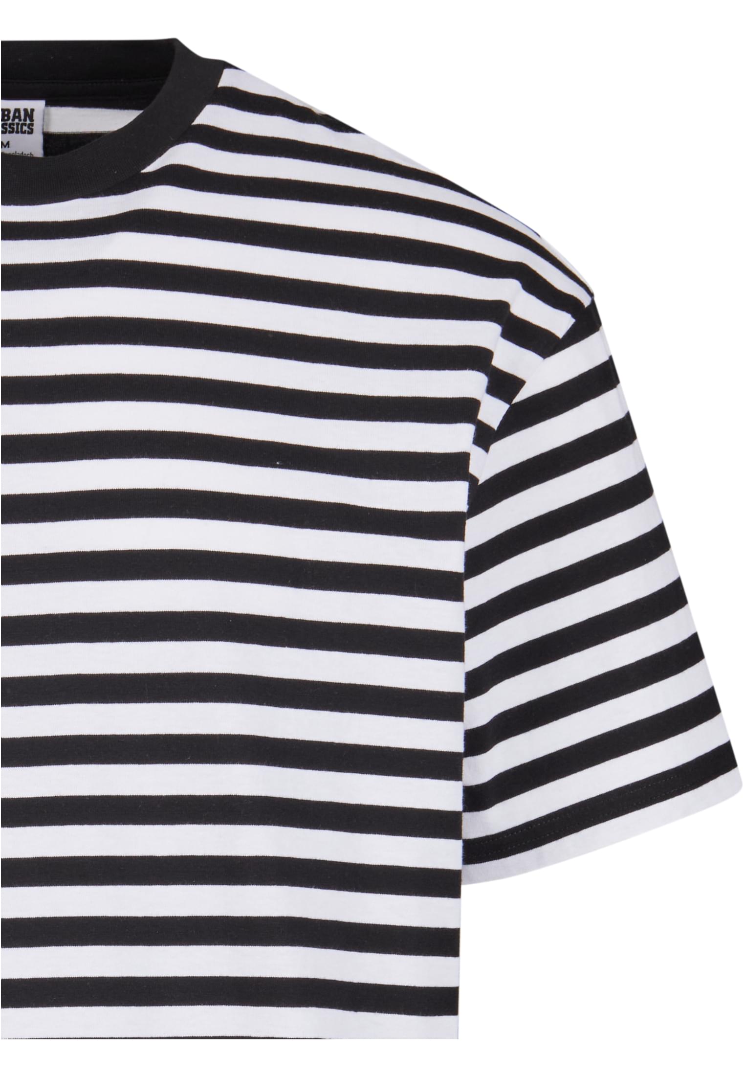 Regular Stripe Tee | white/black