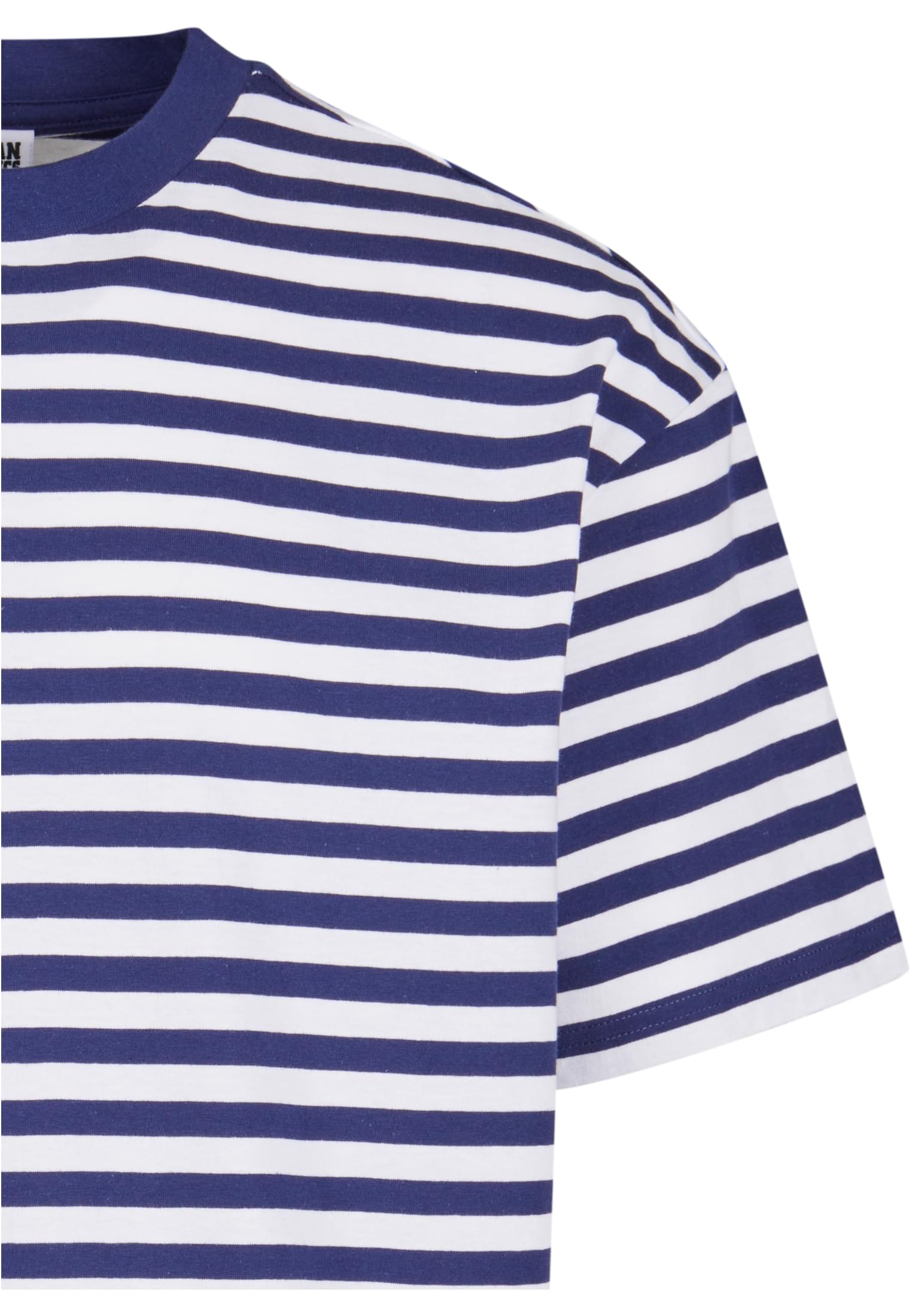 Regular Stripe Tee | white/darkblue