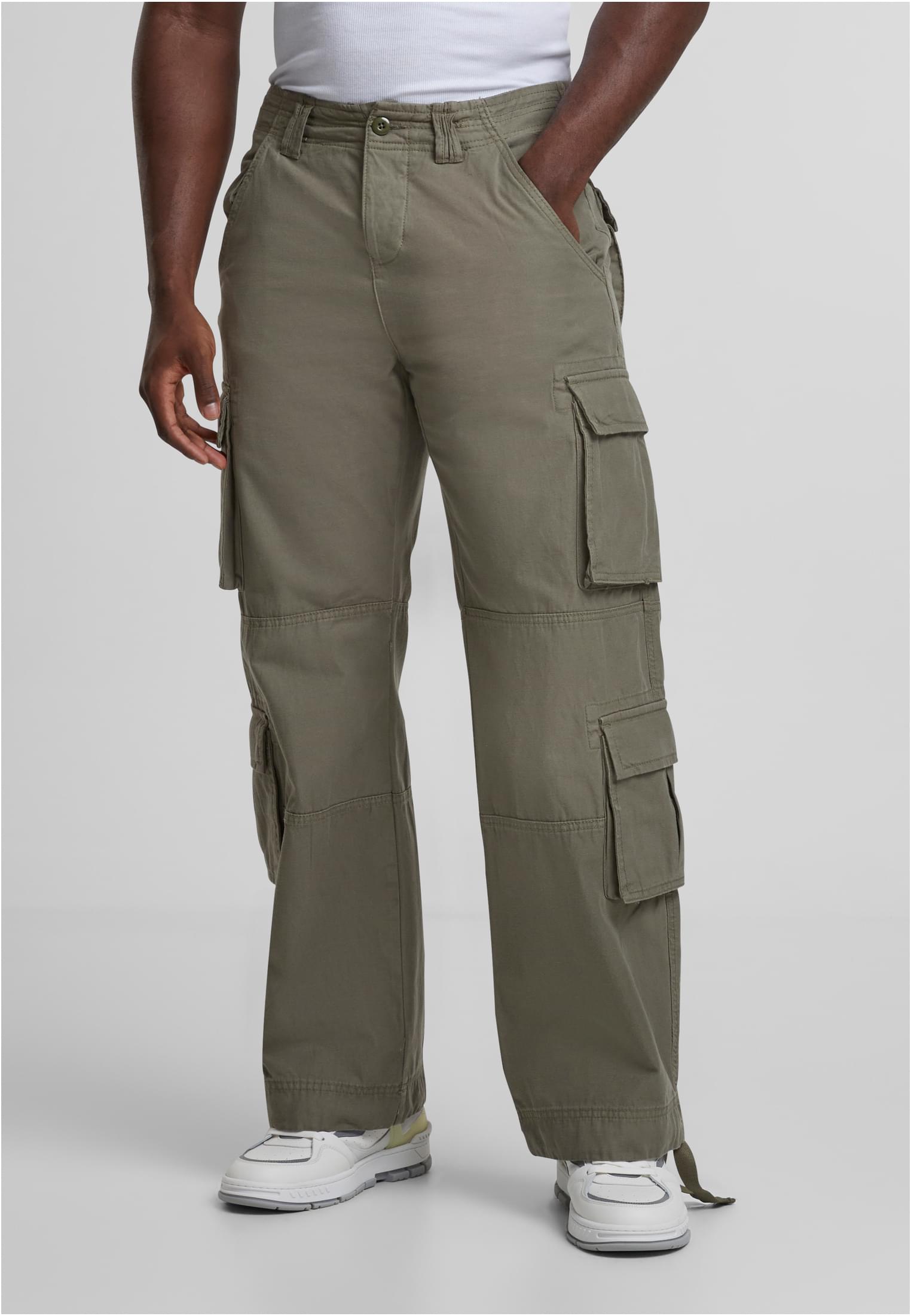 Double Cargo Pants | olive