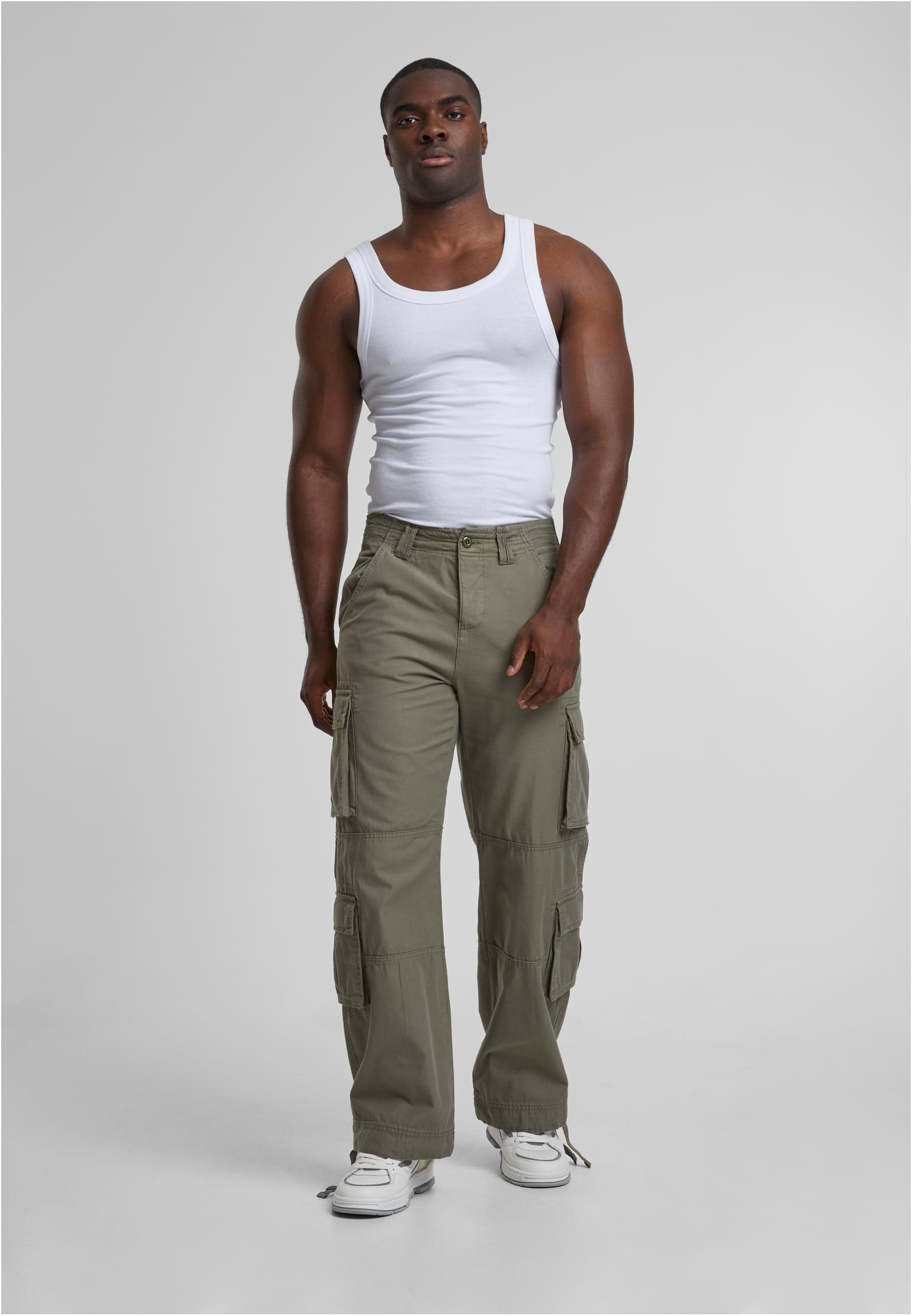 Double Cargo Pants | olive