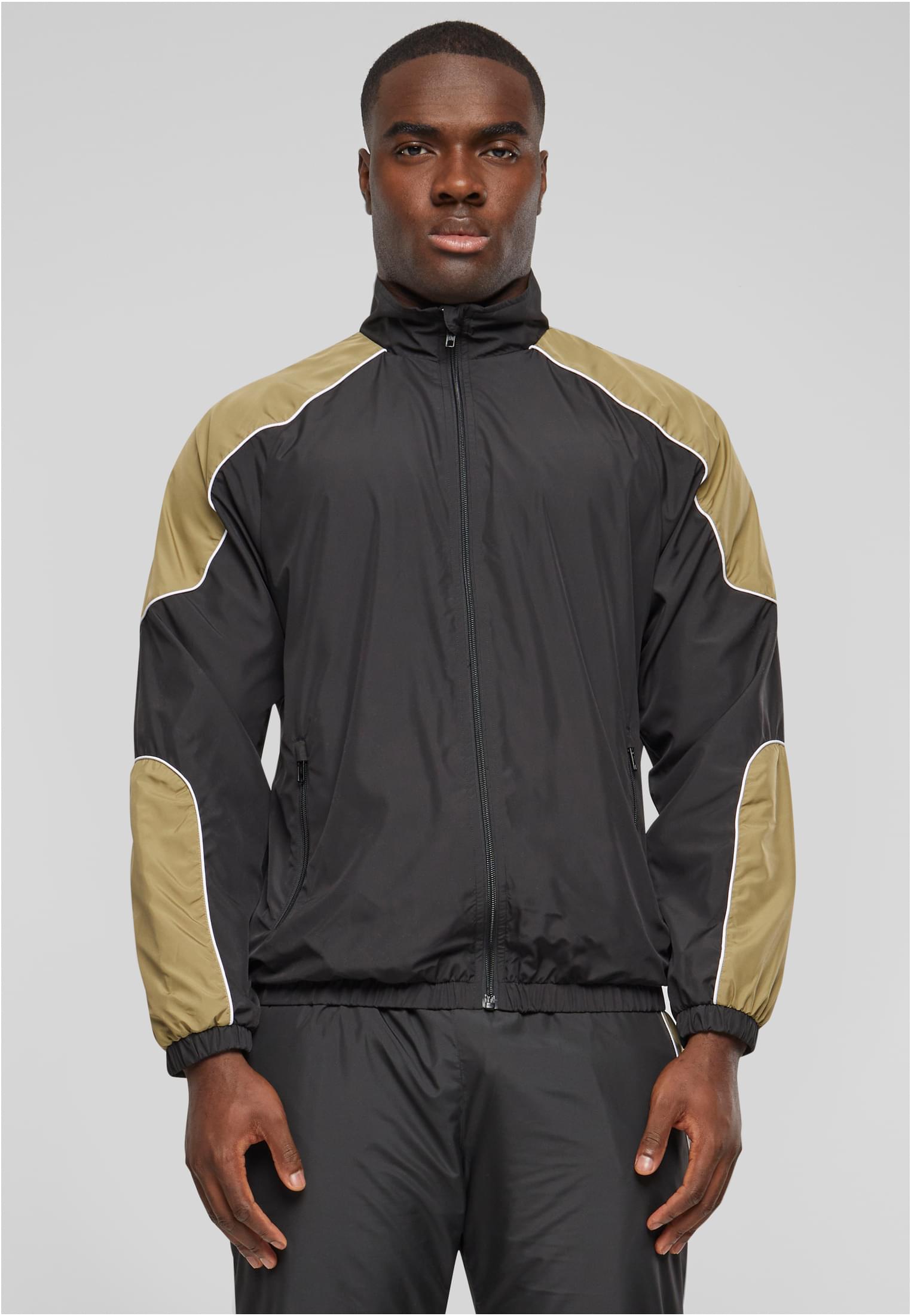 Piped Track Jacket | black