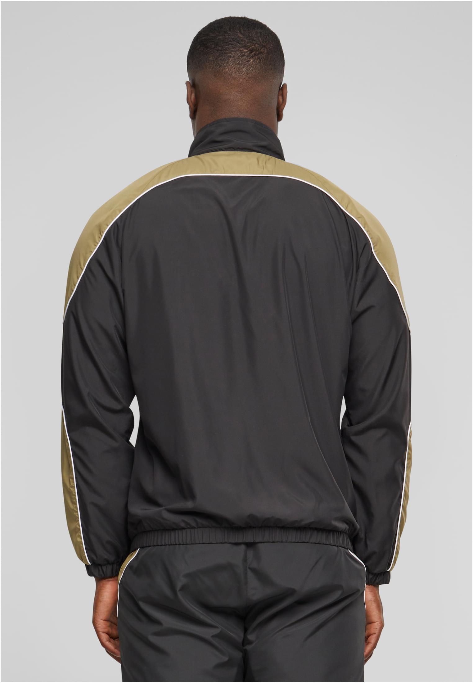 Piped Track Jacket | black