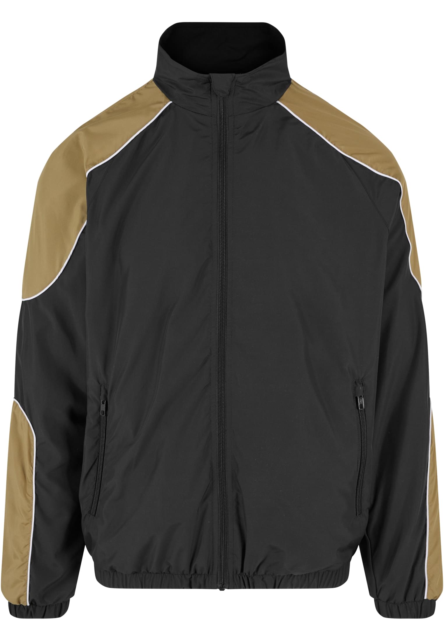 Piped Track Jacket | black