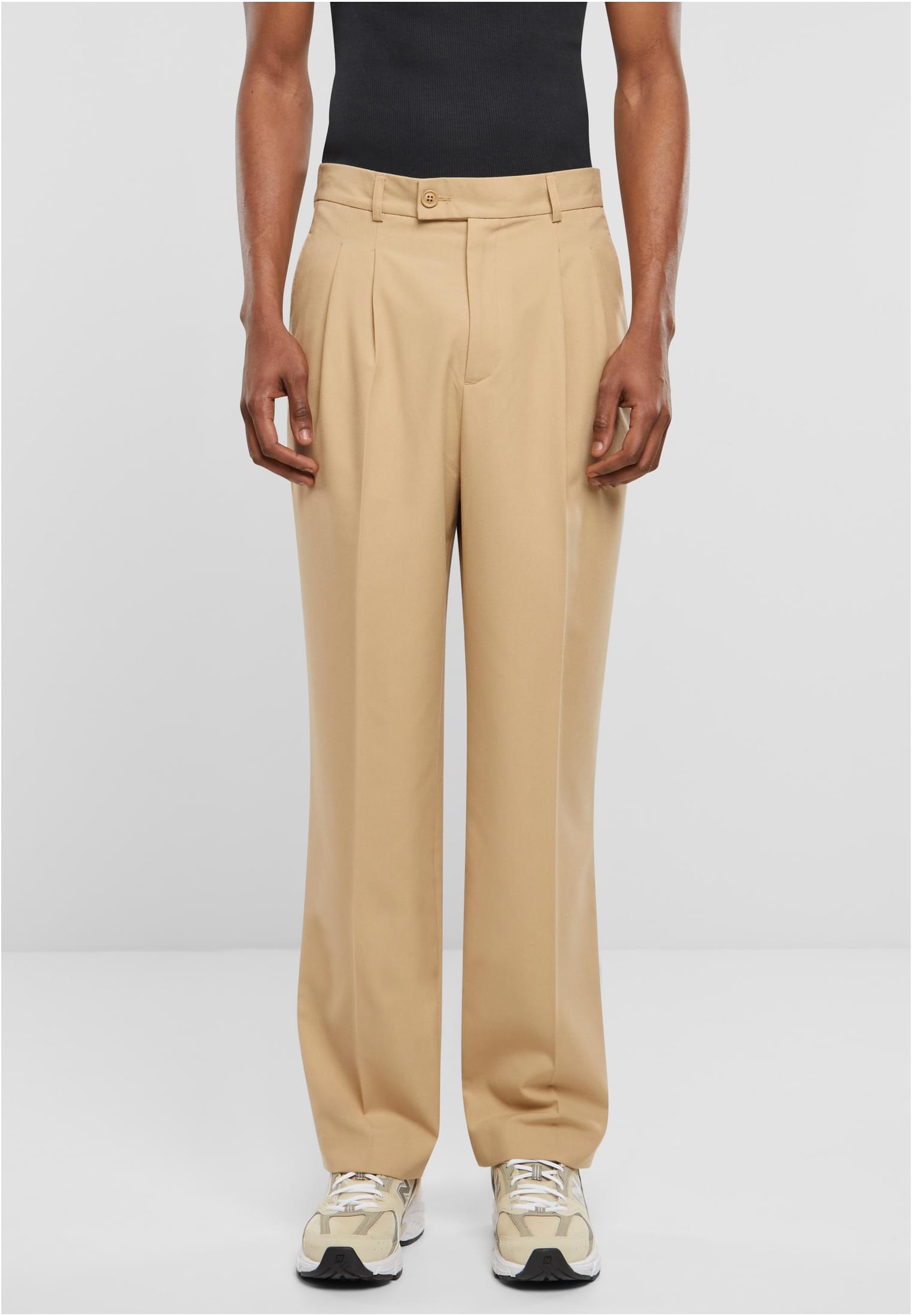 Double Pleated Pants | unionbeige