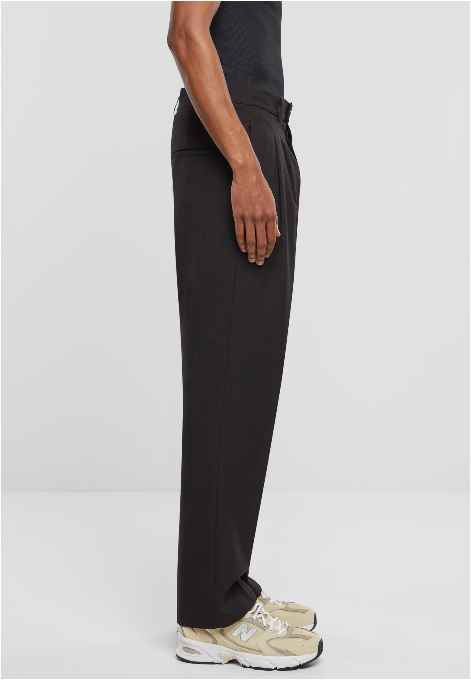 Double Pleated Pants | black