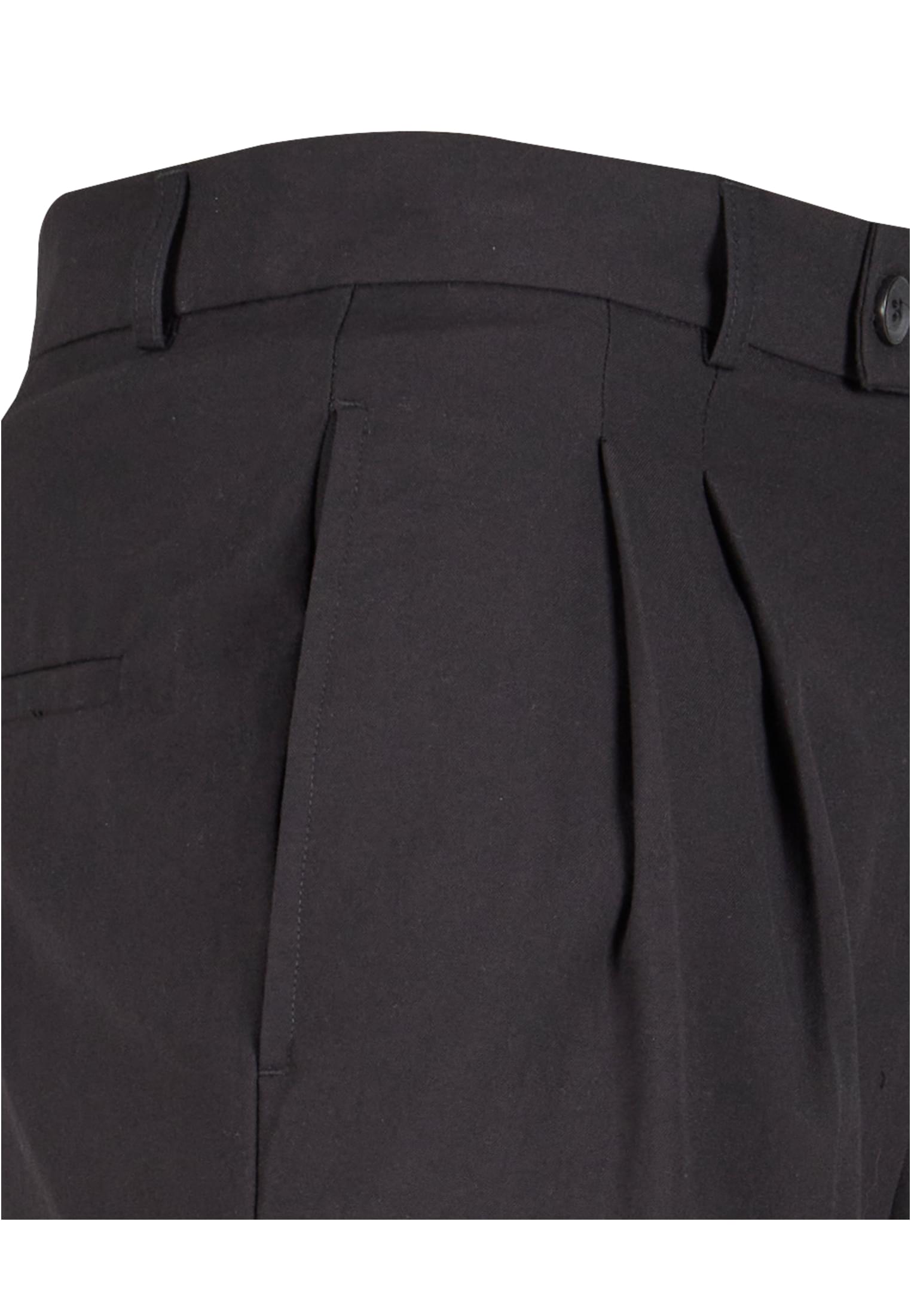 Double Pleated Pants | black