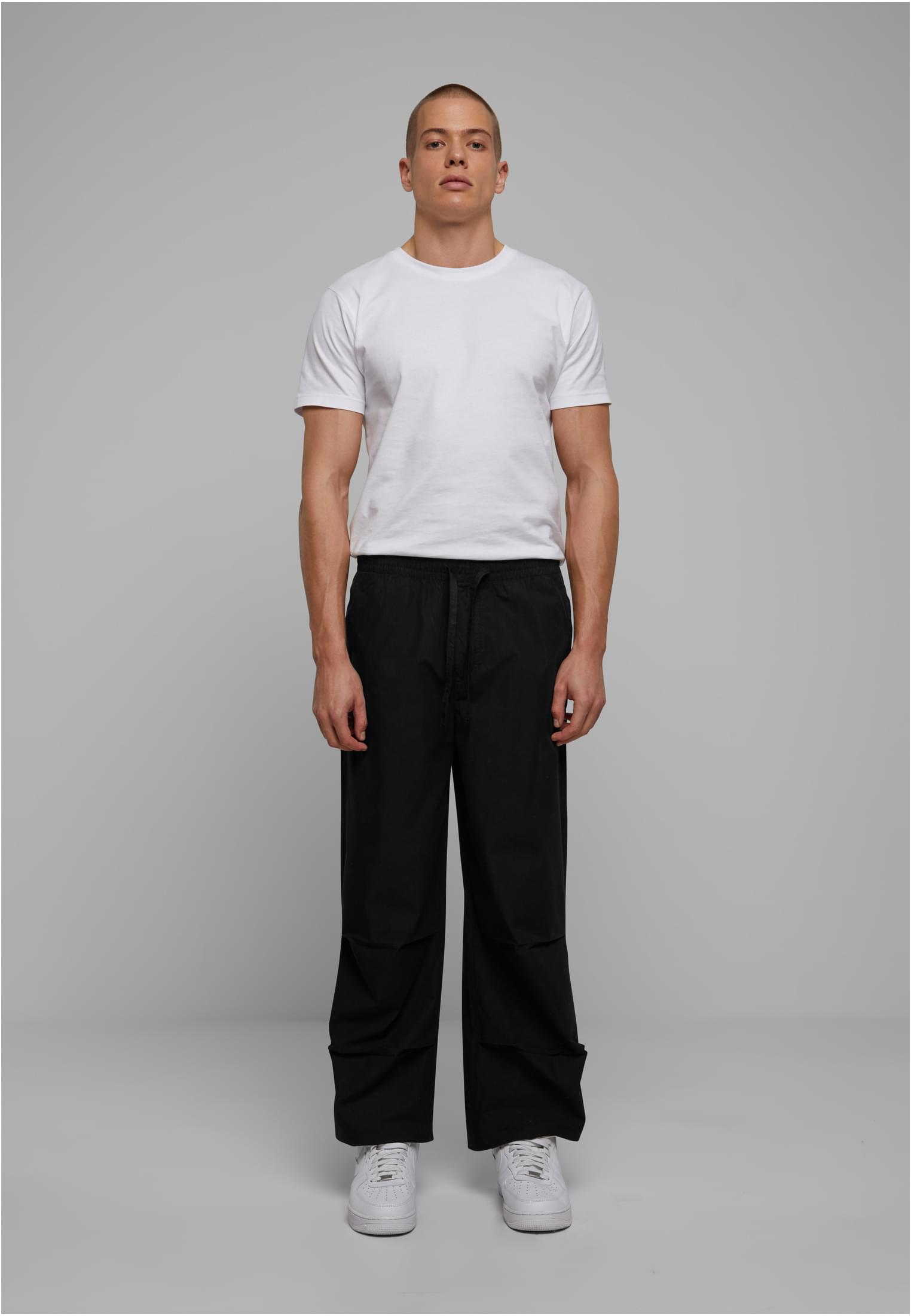 Wide Poplin Pants | black