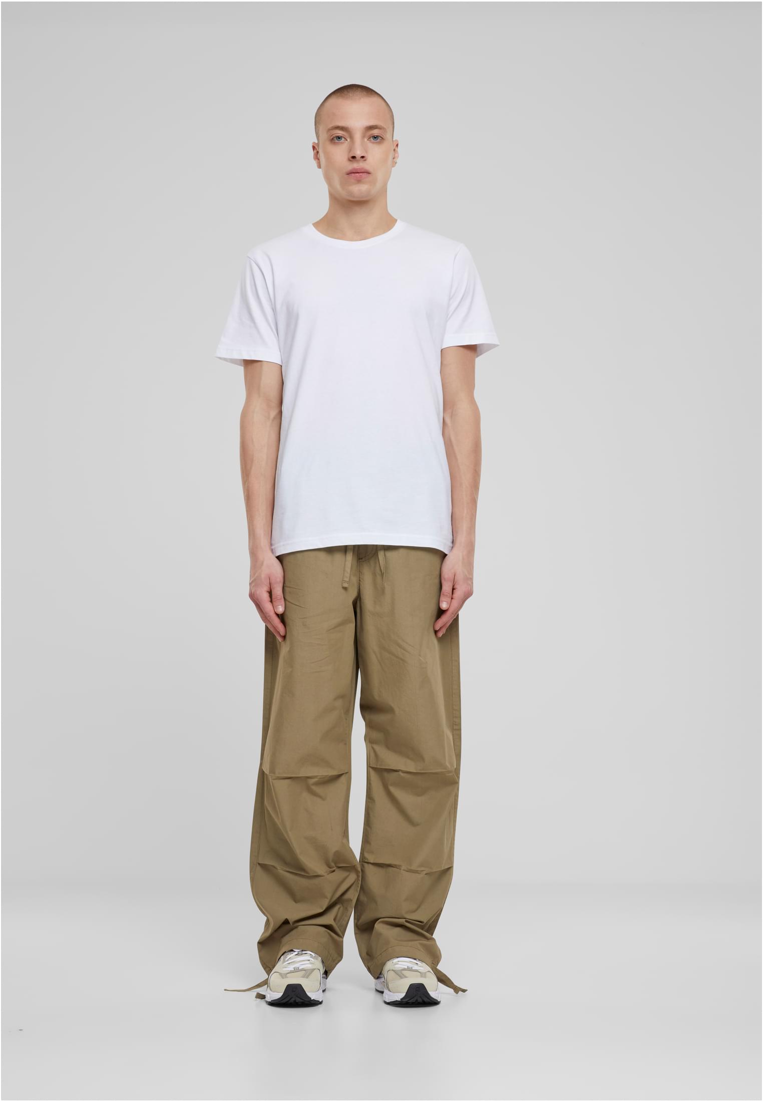 Wide Poplin Pants | khaki