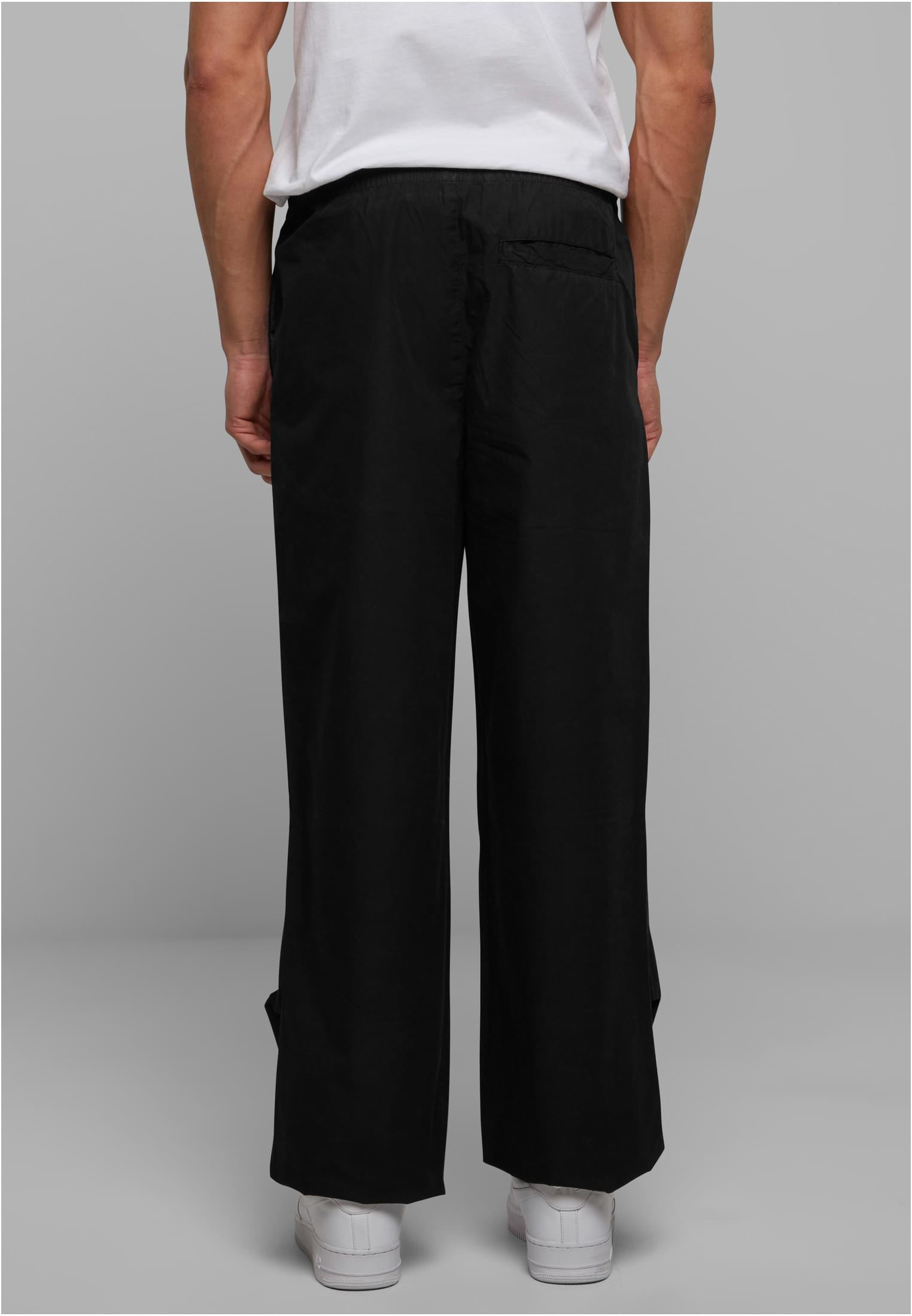 Wide Poplin Pants | black