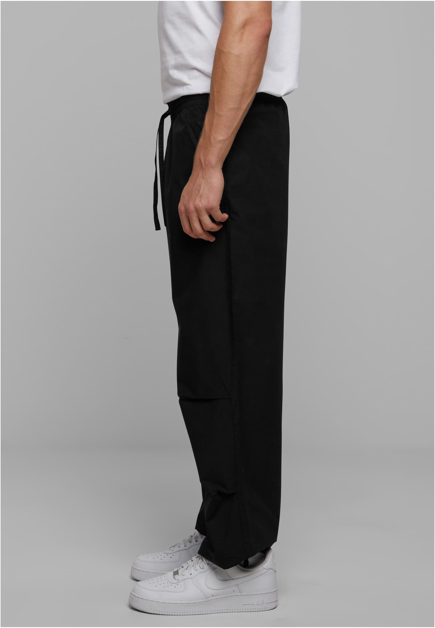 Wide Poplin Pants | black