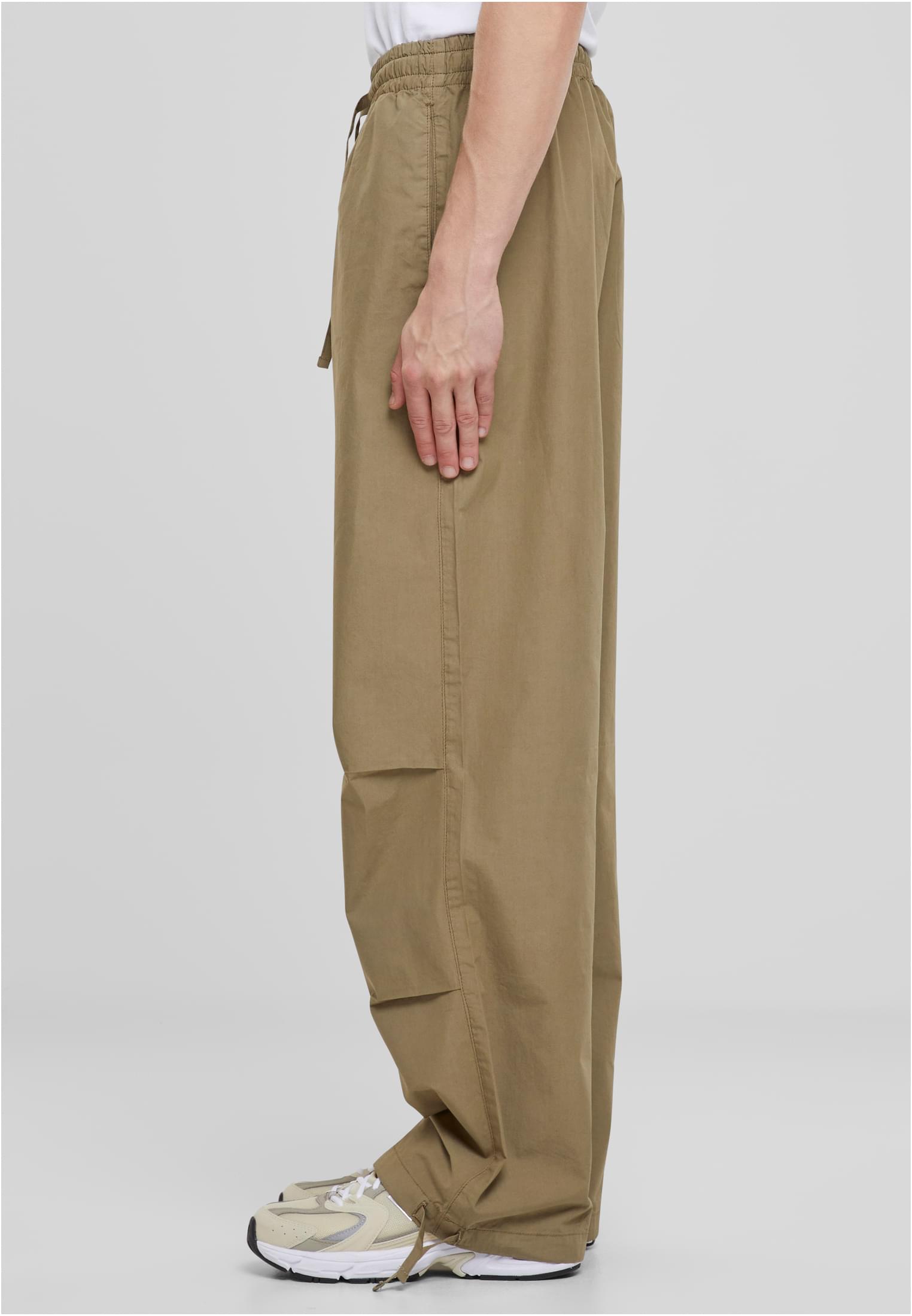 Wide Poplin Pants | khaki