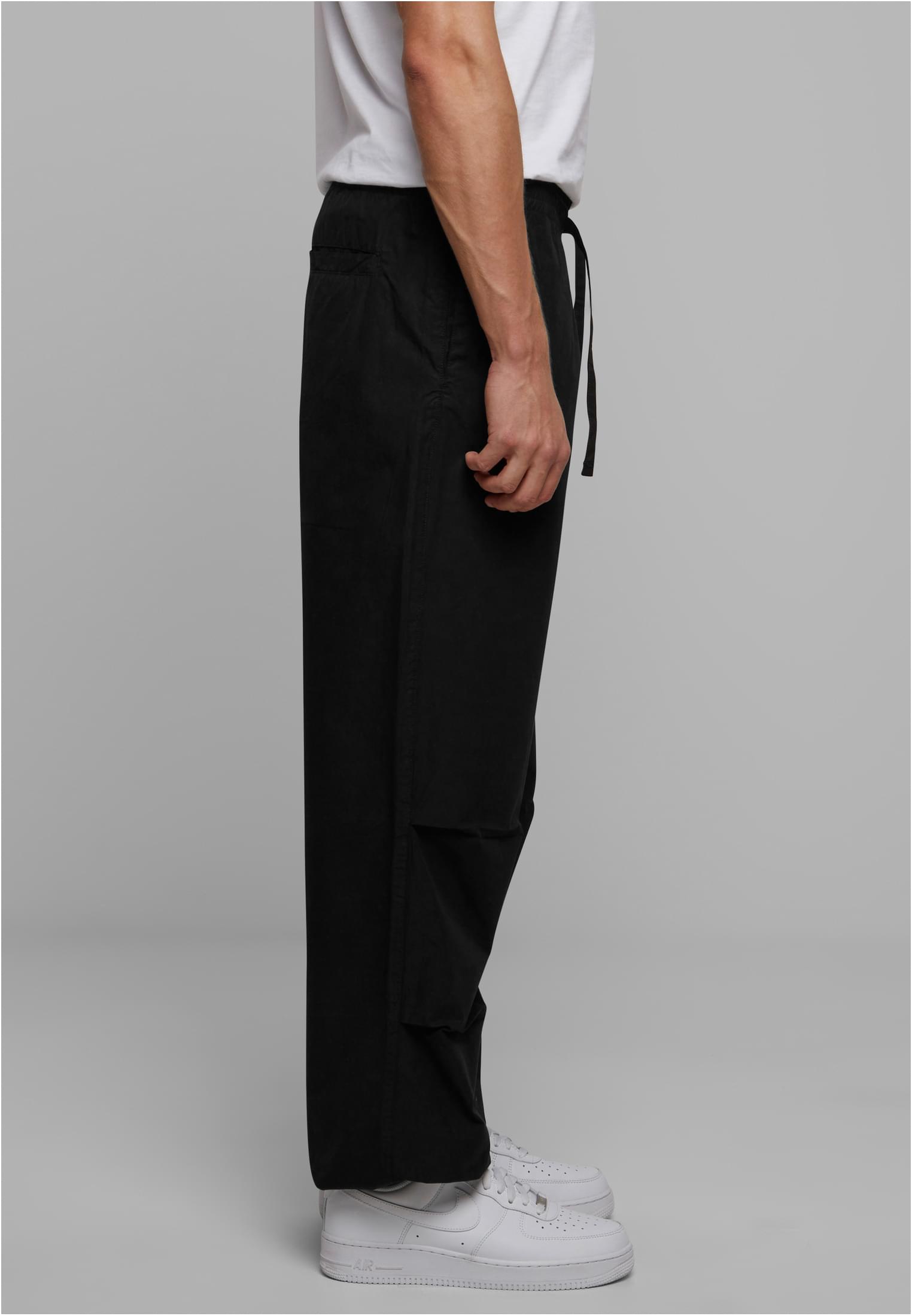 Wide Poplin Pants | black