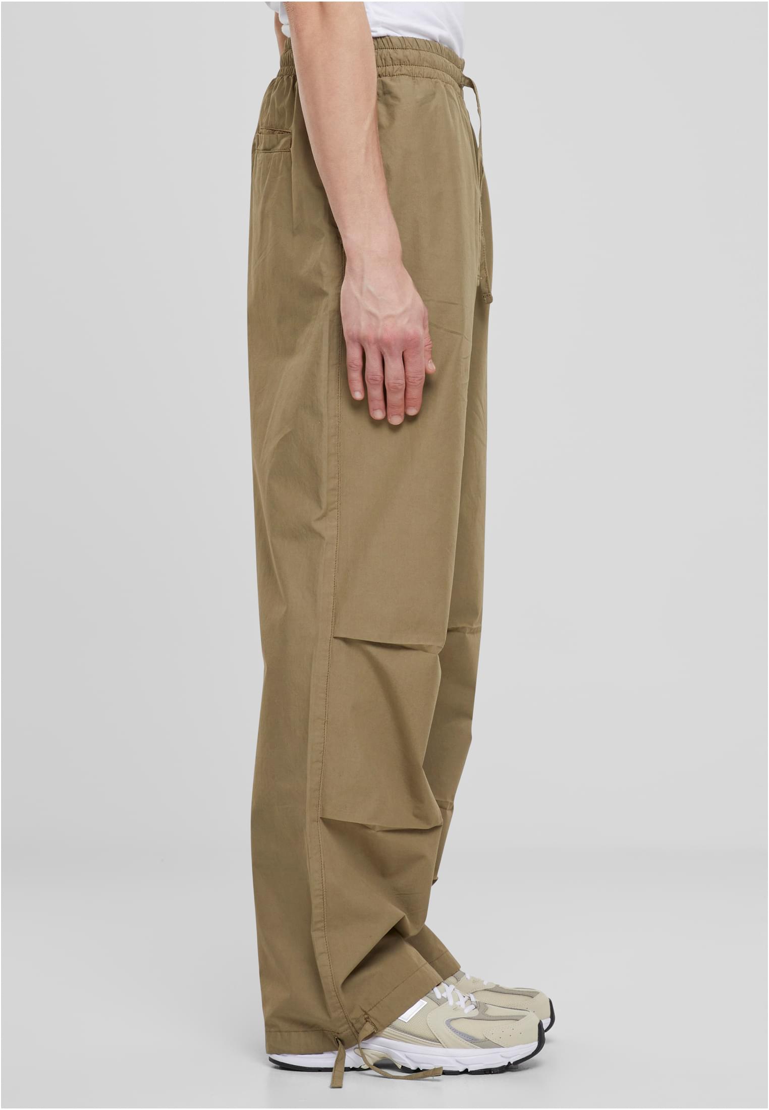 Wide Poplin Pants | khaki