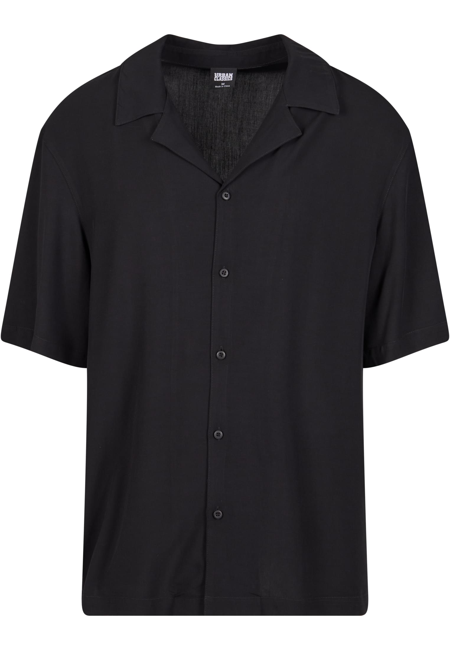 Loose Viscose Shirt | black