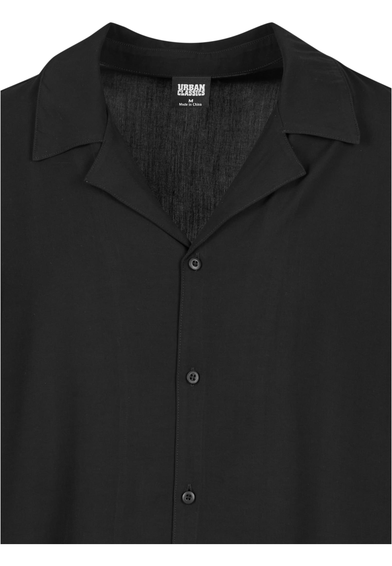 Loose Viscose Shirt | black