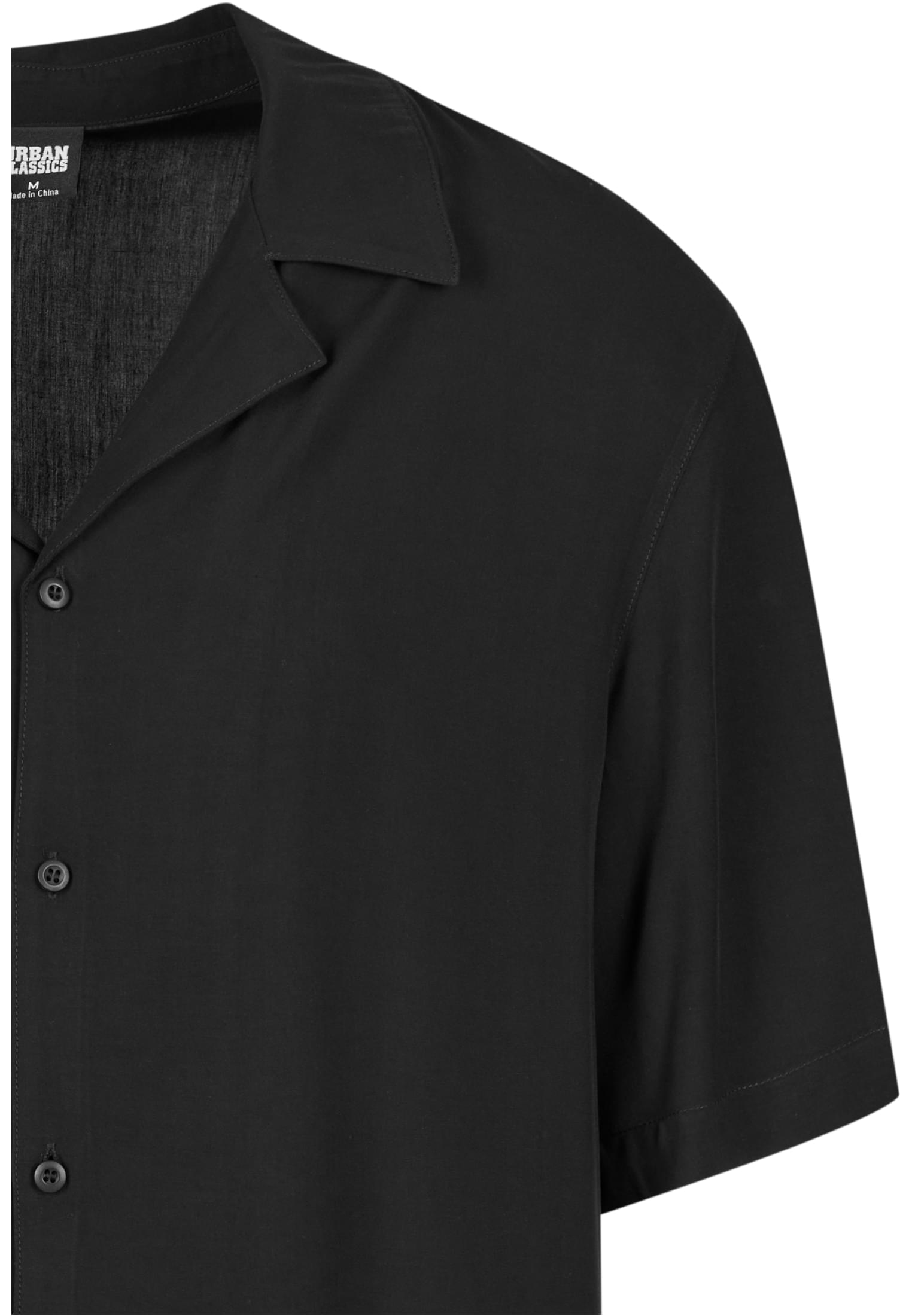 Loose Viscose Shirt | black