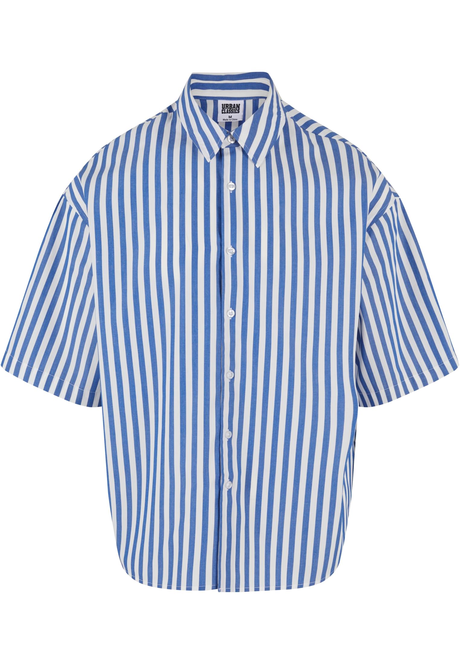 Striped Short Sleeve Summer Shirt | white/blue