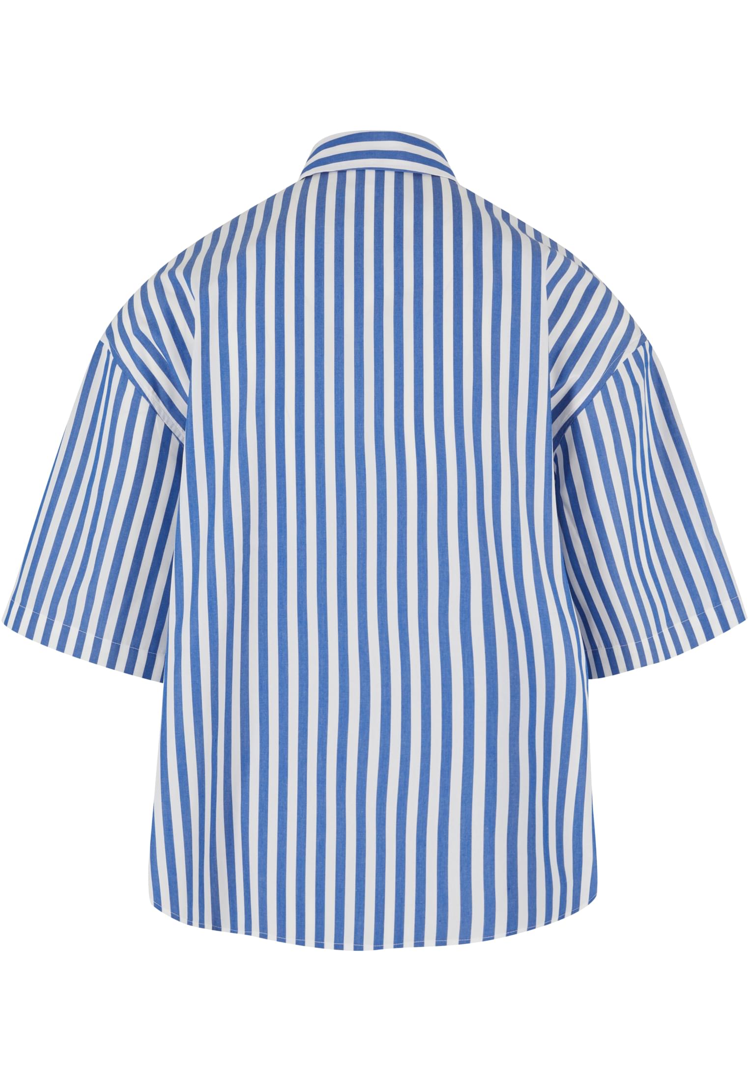 Striped Short Sleeve Summer Shirt | white/blue