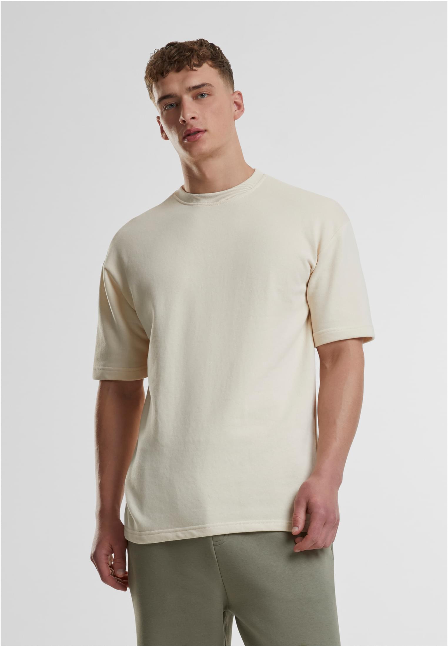 Light Terry T-Shirt Crew | whitesand