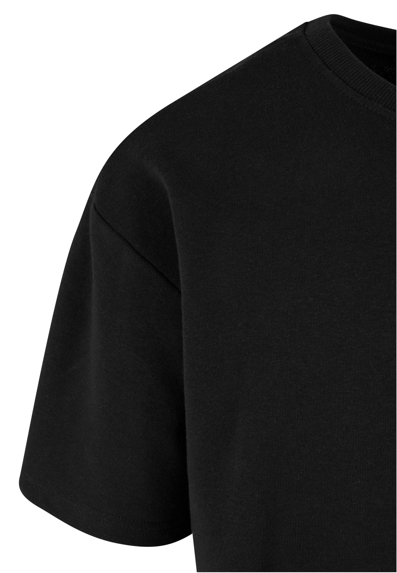 Light Terry T-Shirt Crew | black