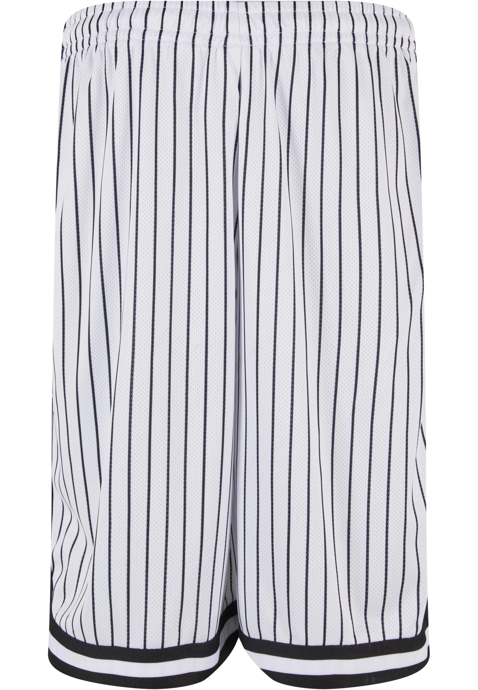 Striped Mesh Shorts | white/black