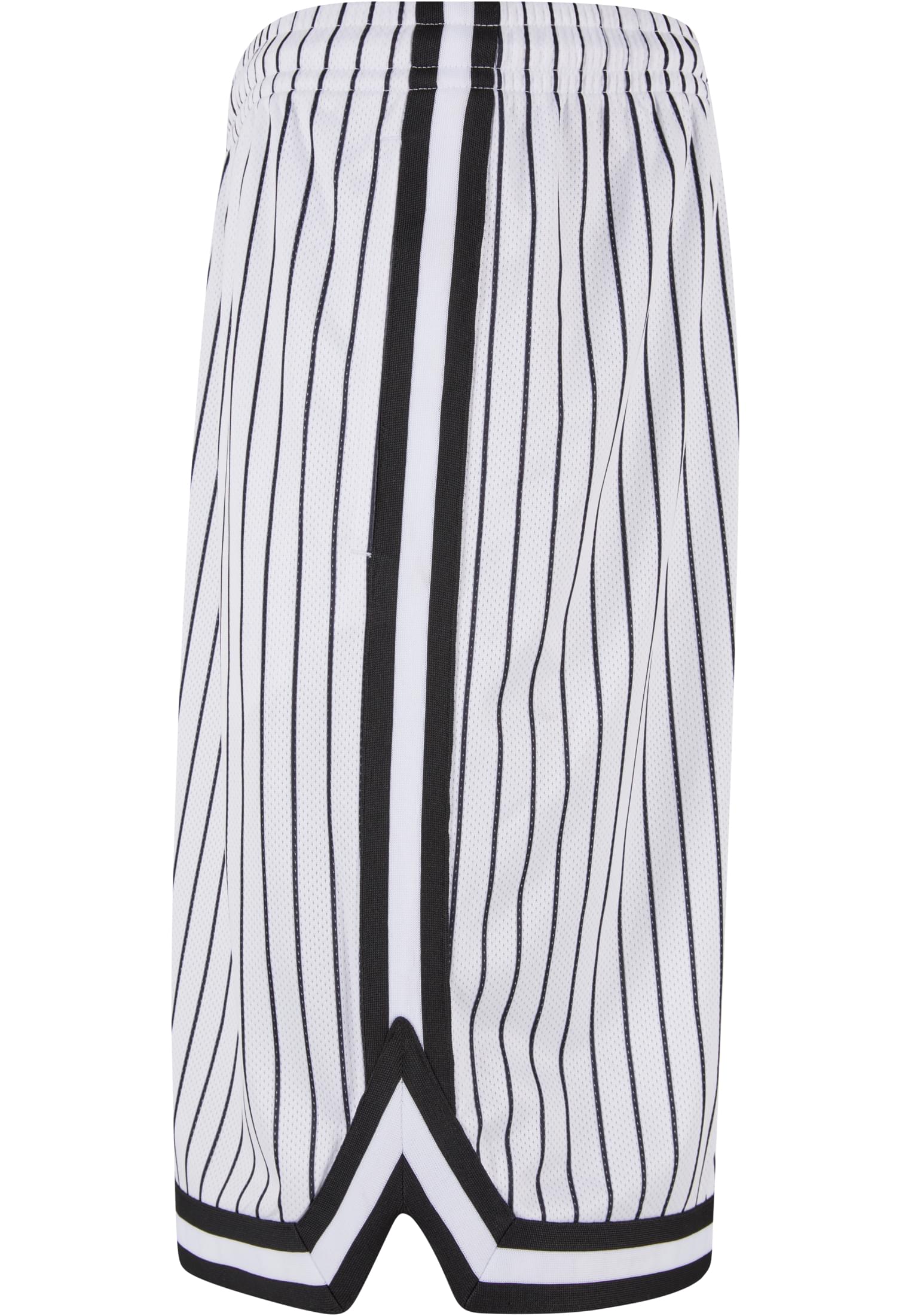 Striped Mesh Shorts | white/black