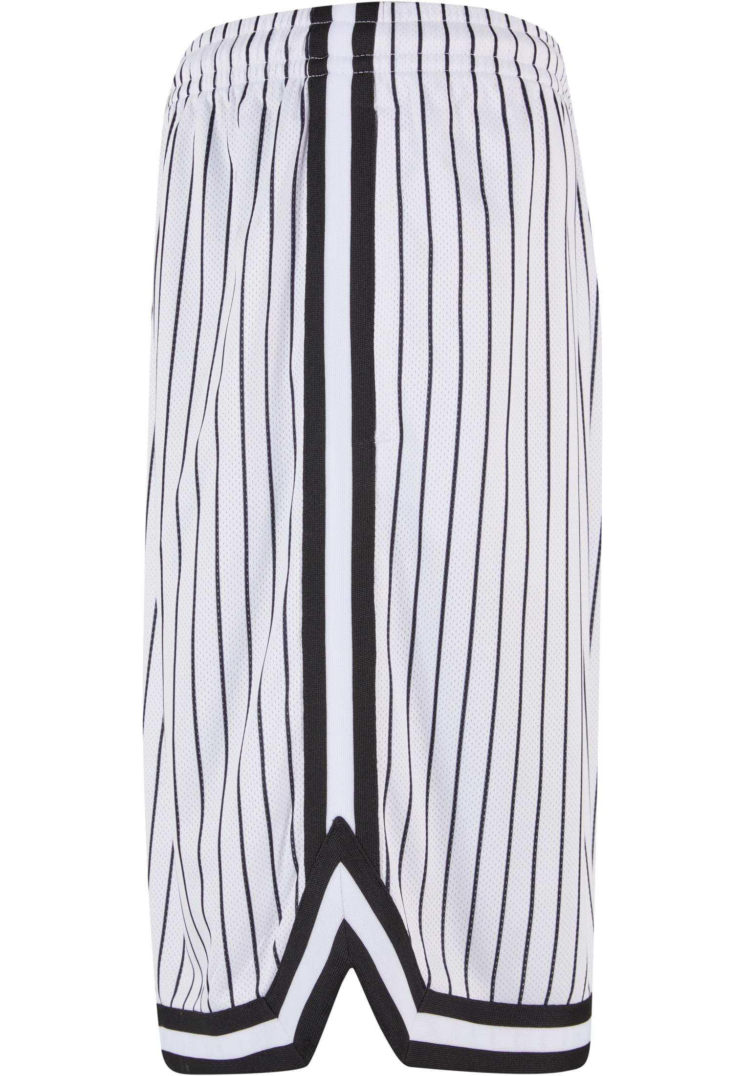 Striped Mesh Shorts | white/black