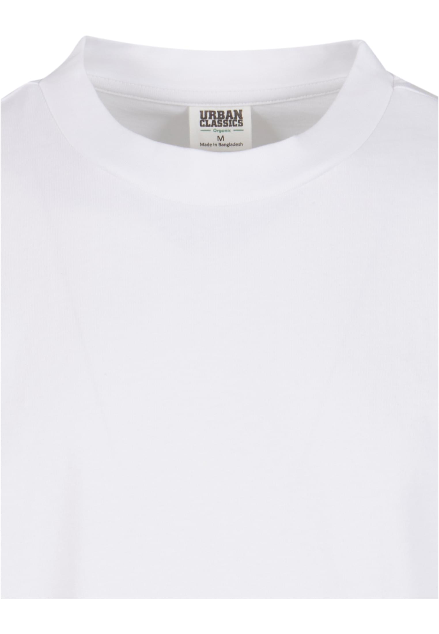 Organic Oversized Cropped Tee | white