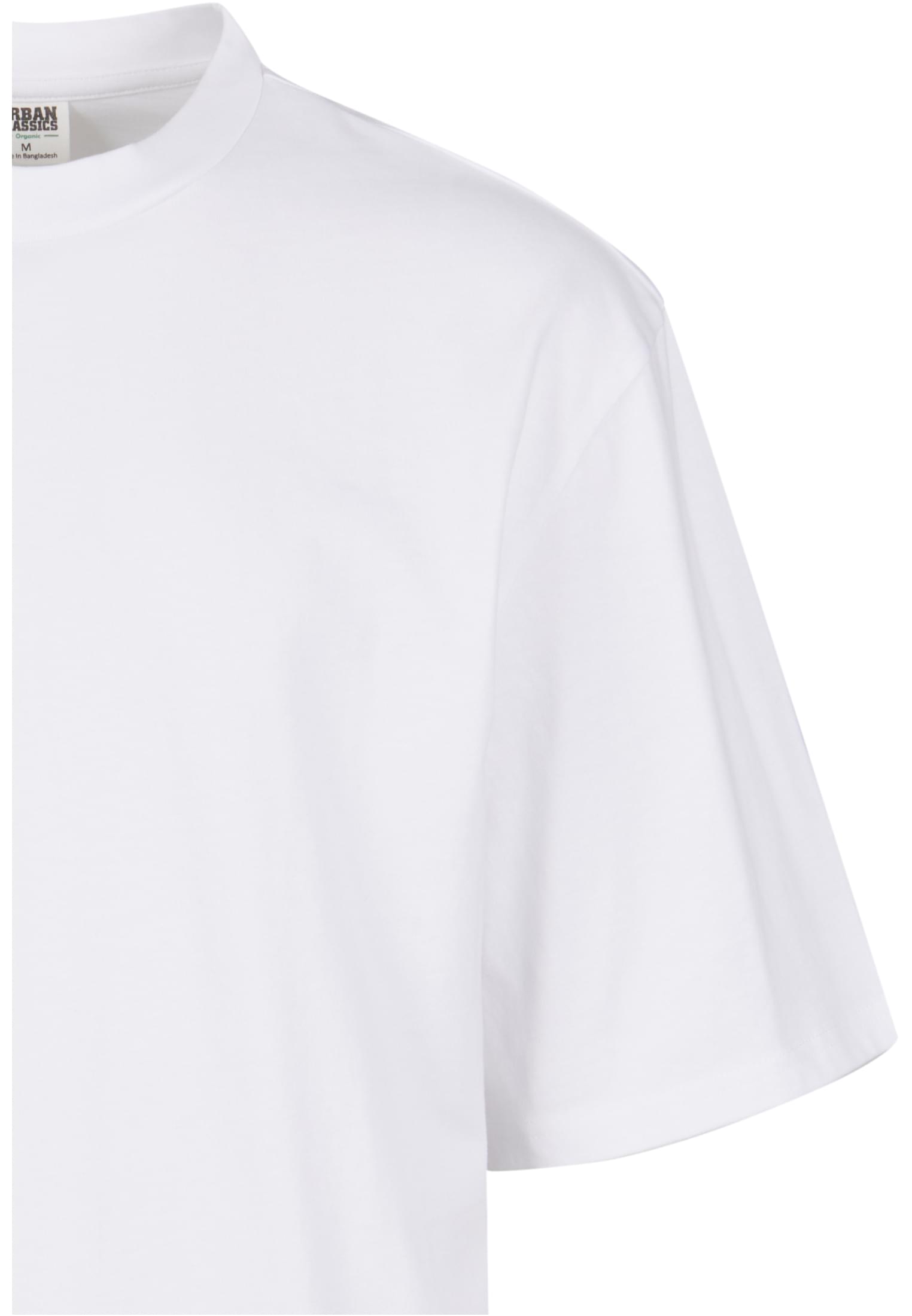 Organic Oversized Cropped Tee | white