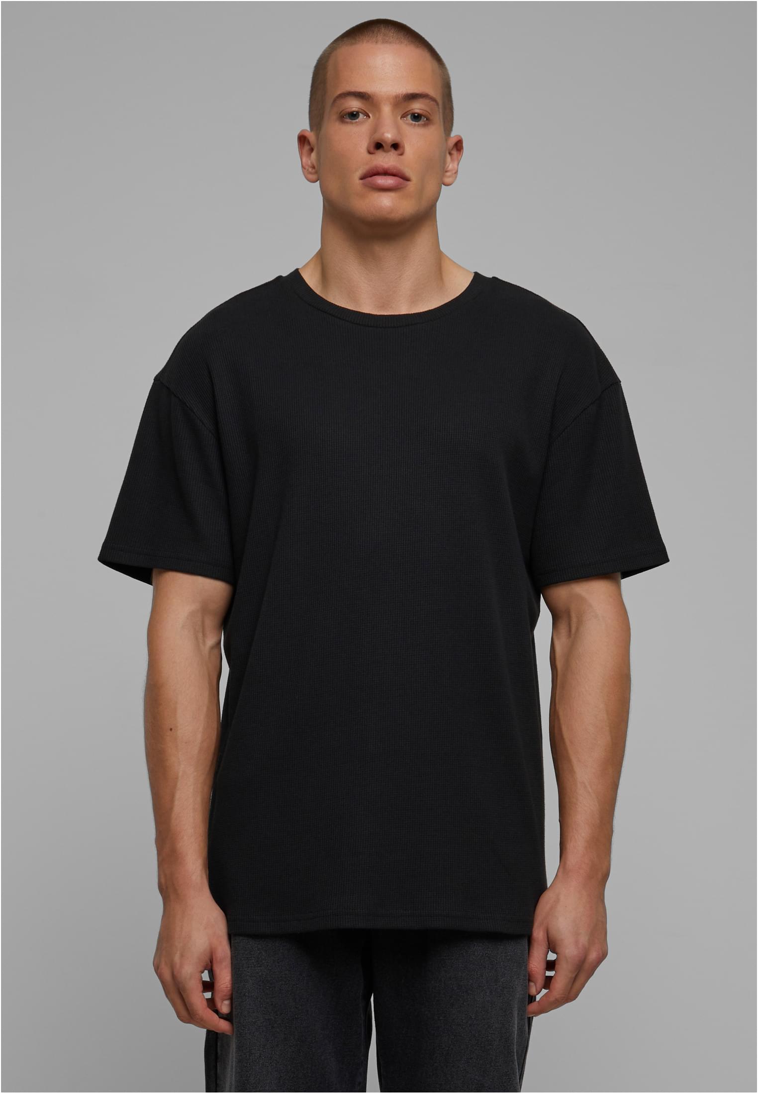 Waffle Tee | black