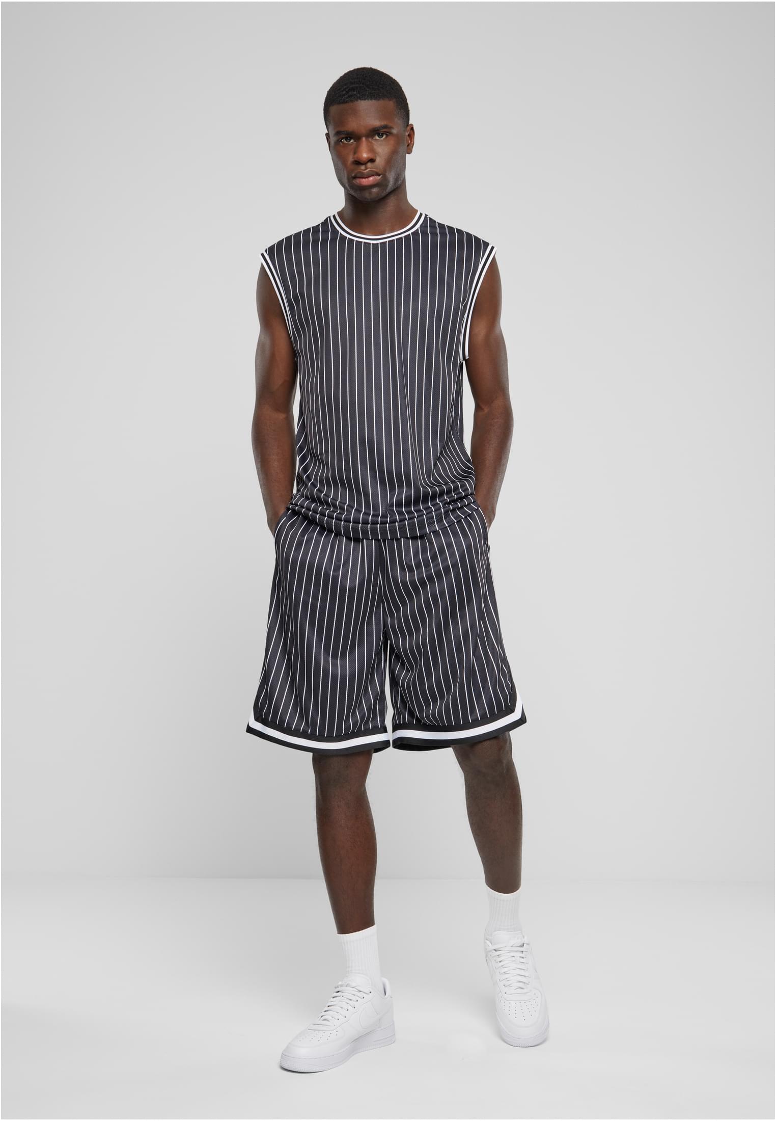 Striped Mesh Tanktop | black/white