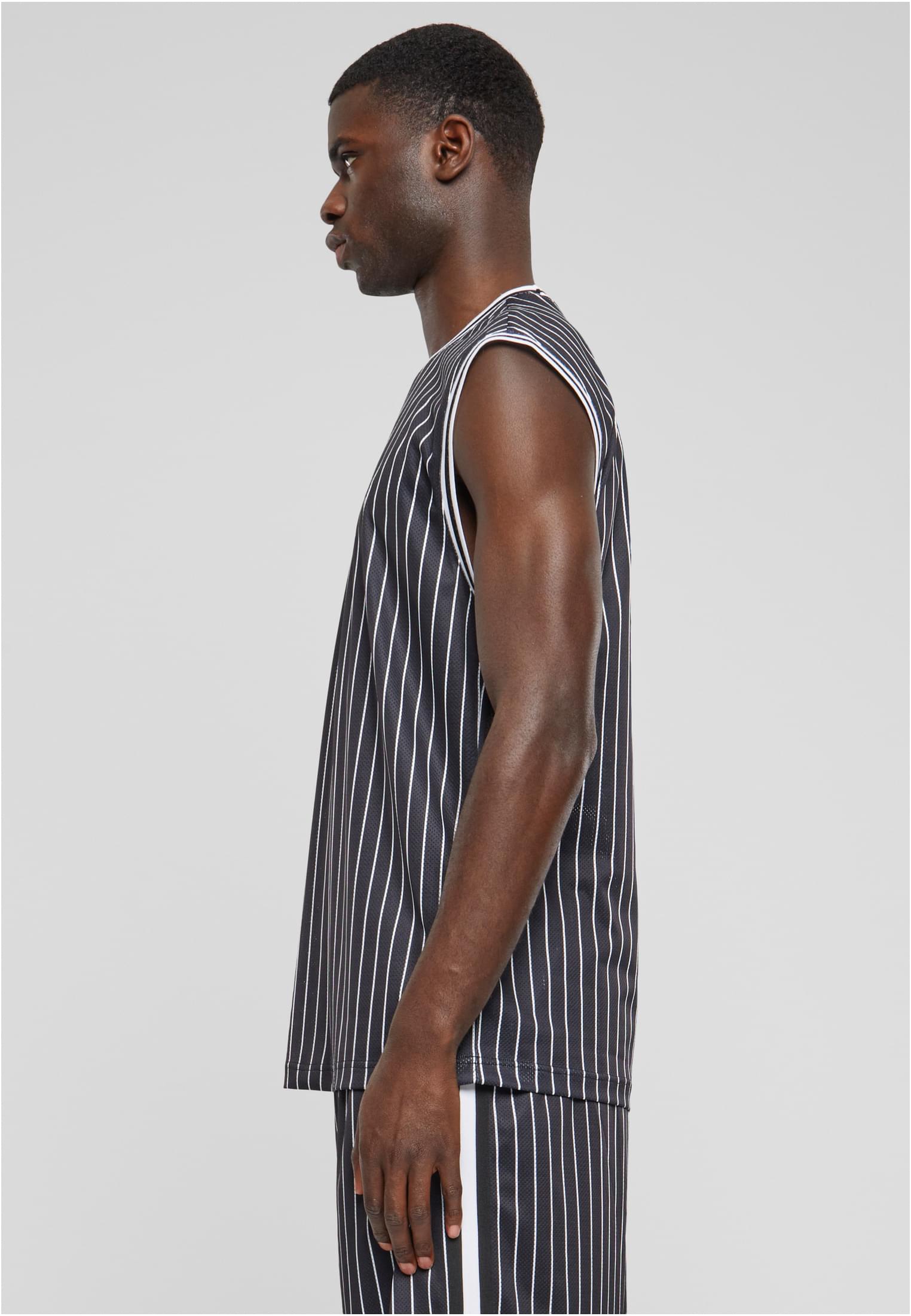 Striped Mesh Tanktop | black/white