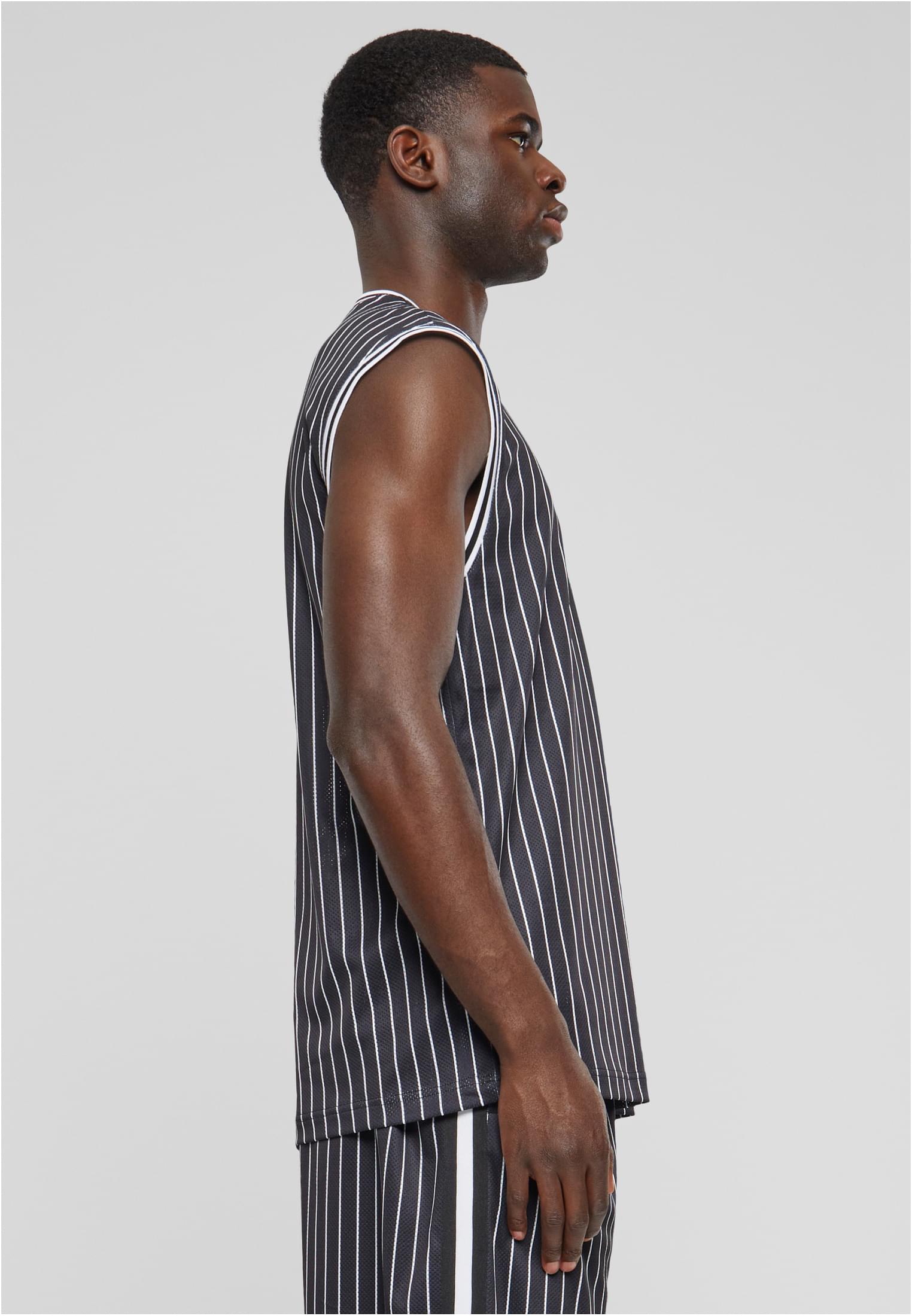 Striped Mesh Tanktop | black/white