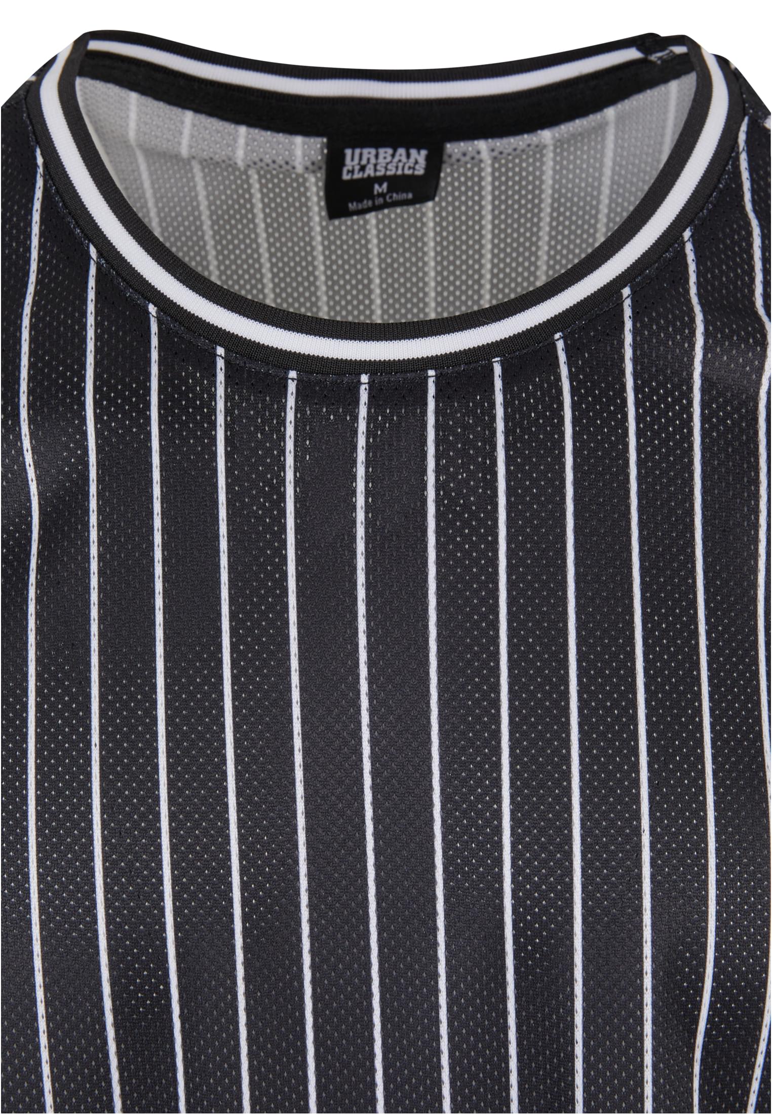 Striped Mesh Tanktop | black/white