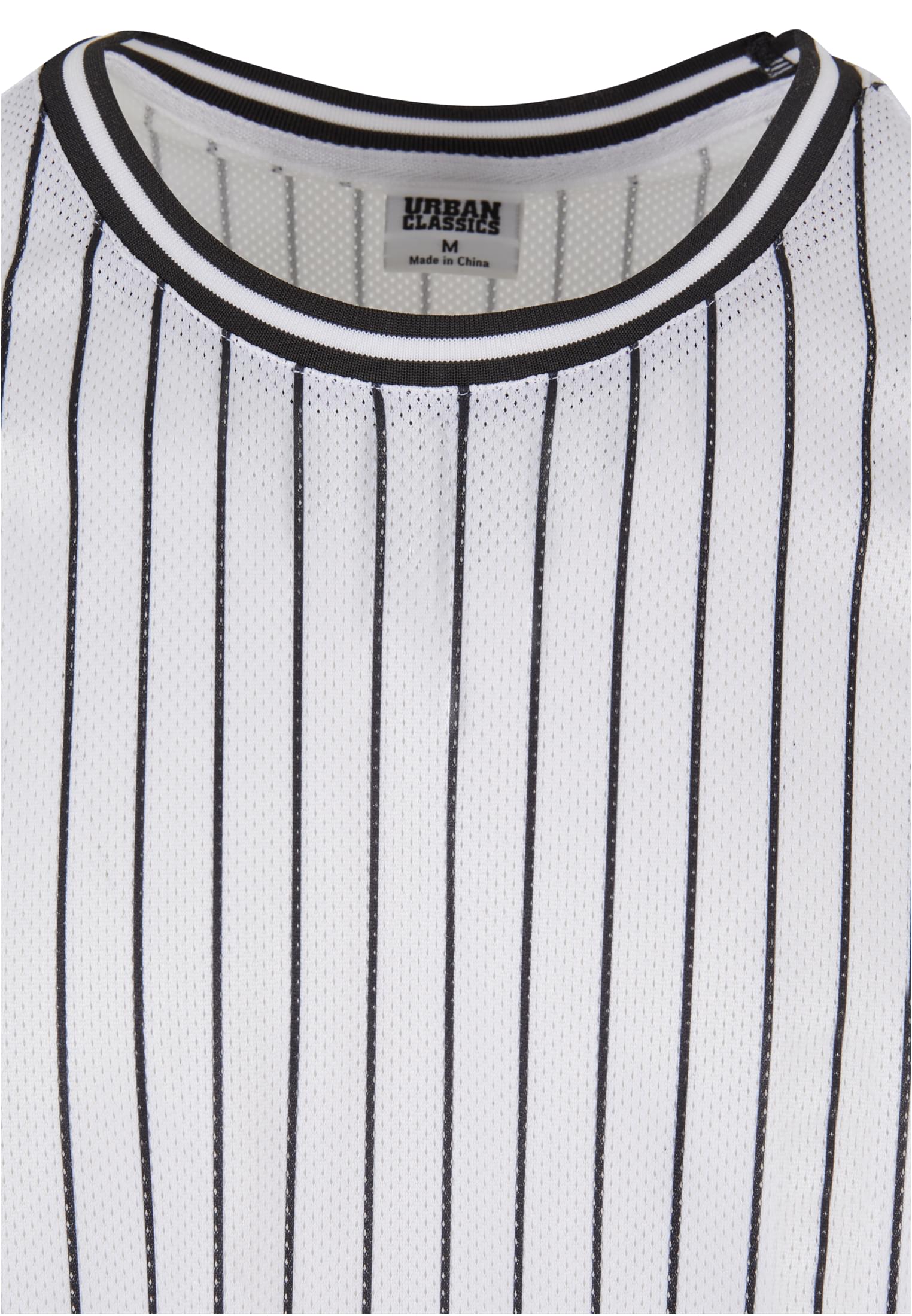 Striped Mesh Tanktop | white/black