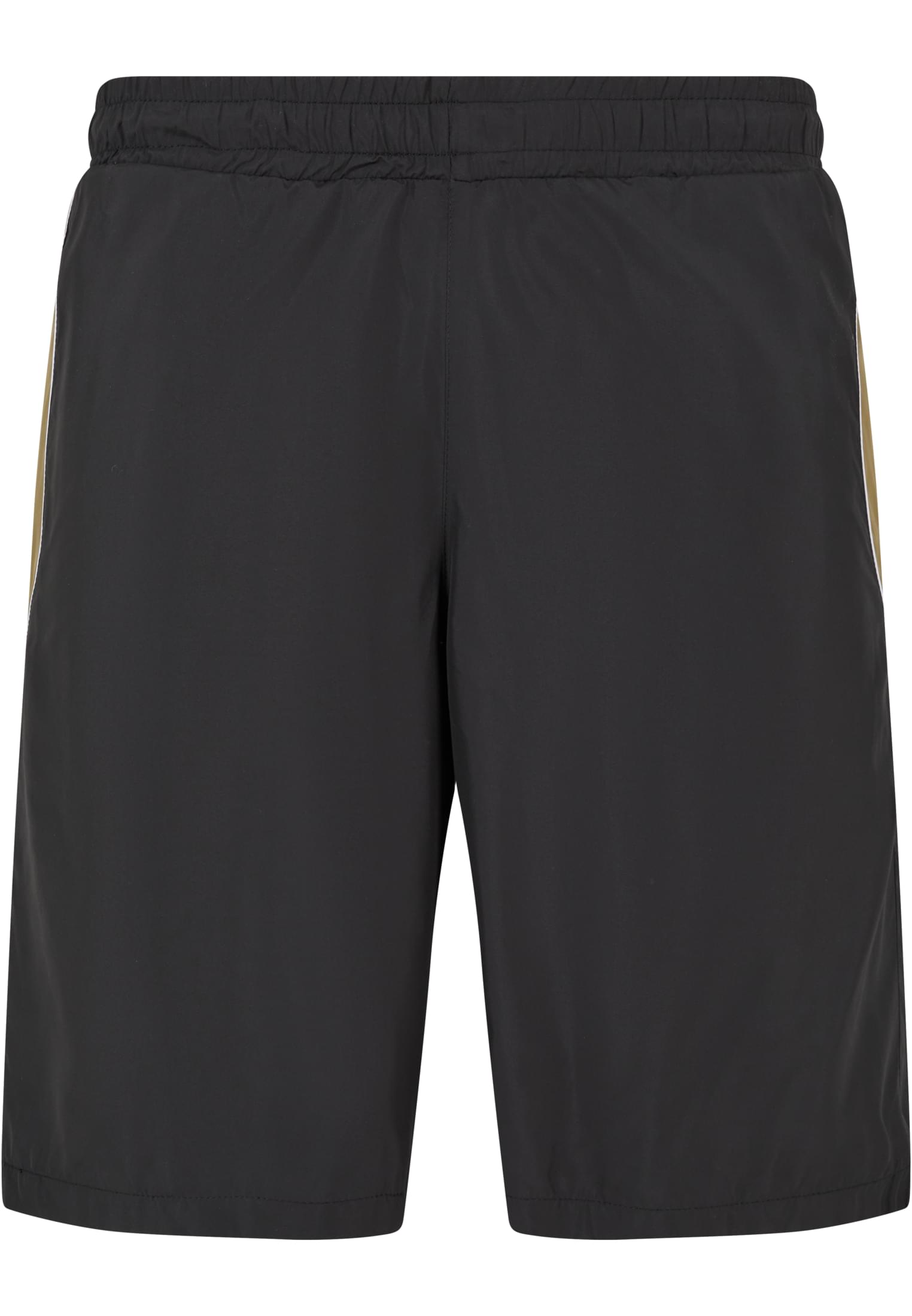 Piped Track Shorts | black