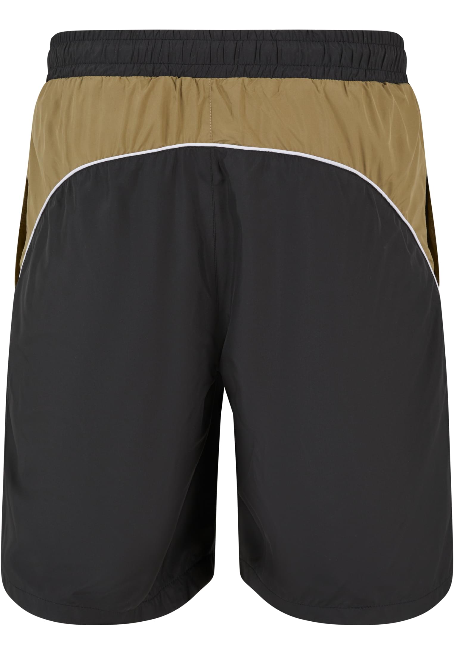 Piped Track Shorts | black