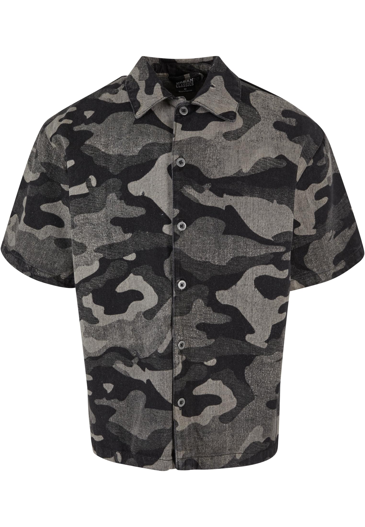 Laser Camo Printed Boxy Shirt | blacklasercamo