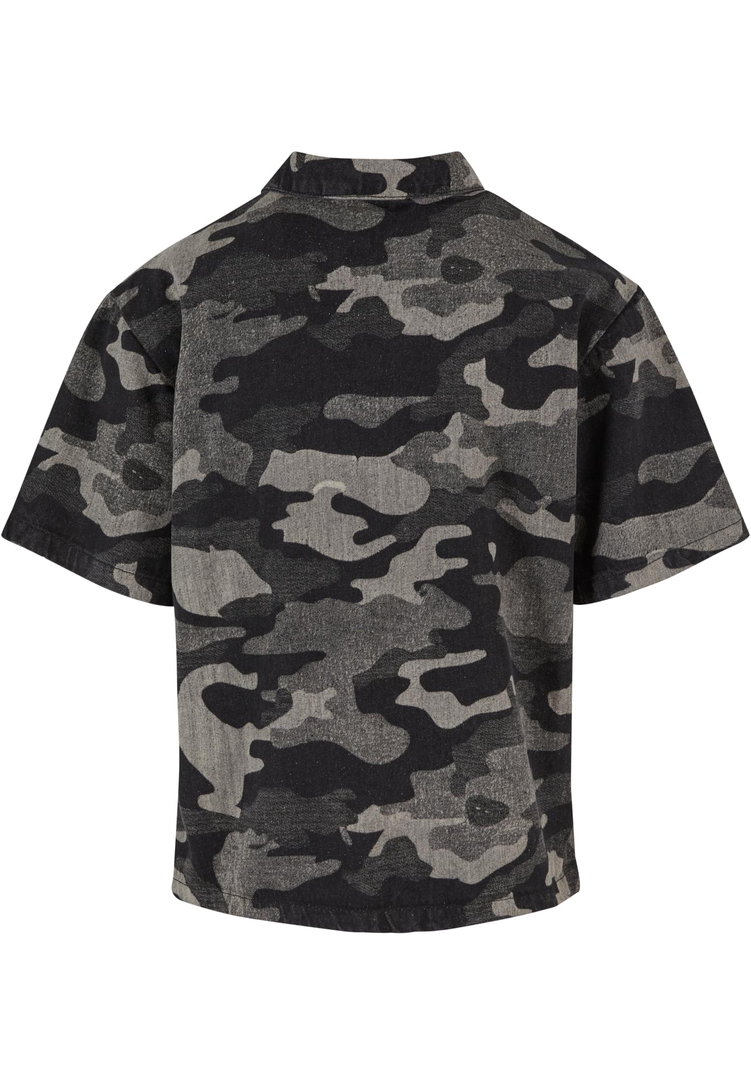 Laser Camo Printed Boxy Shirt | blacklasercamo