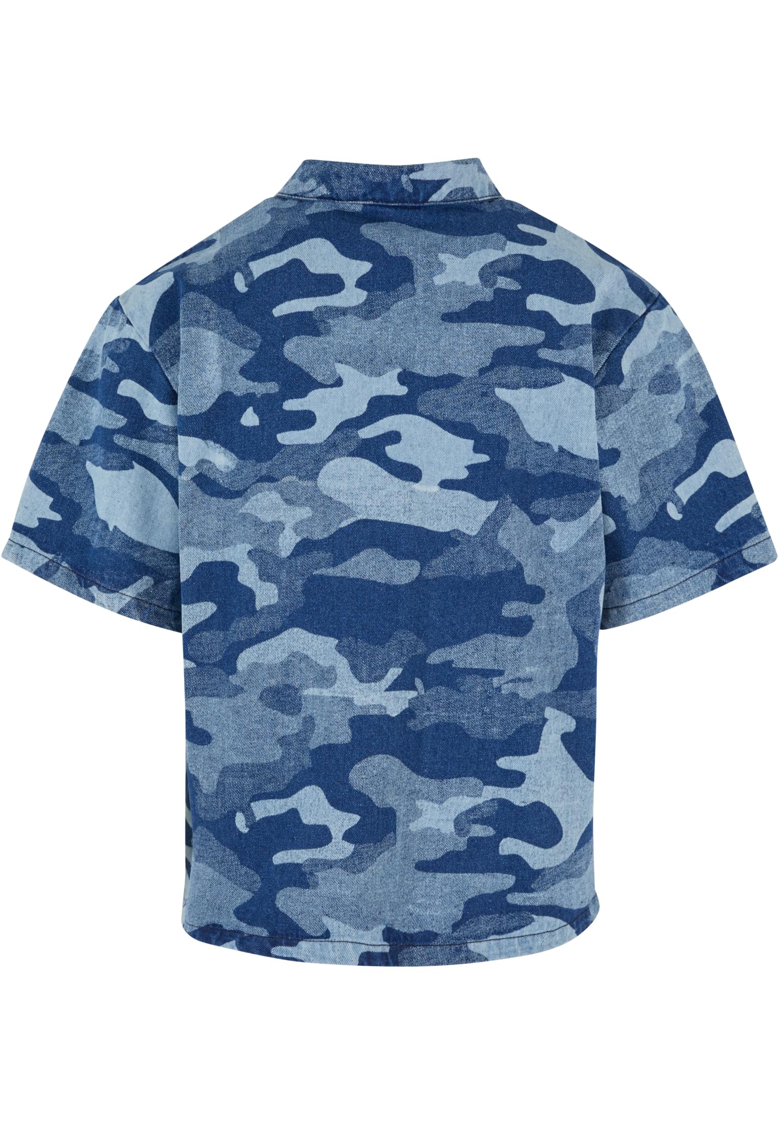 Laser Camo Printed Boxy Shirt | bluelasercamo