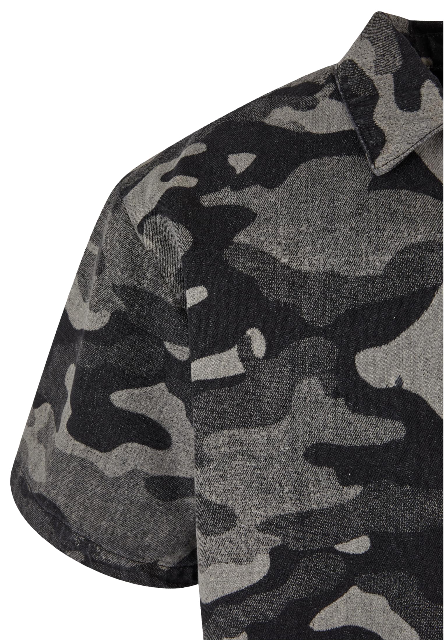 Laser Camo Printed Boxy Shirt | blacklasercamo