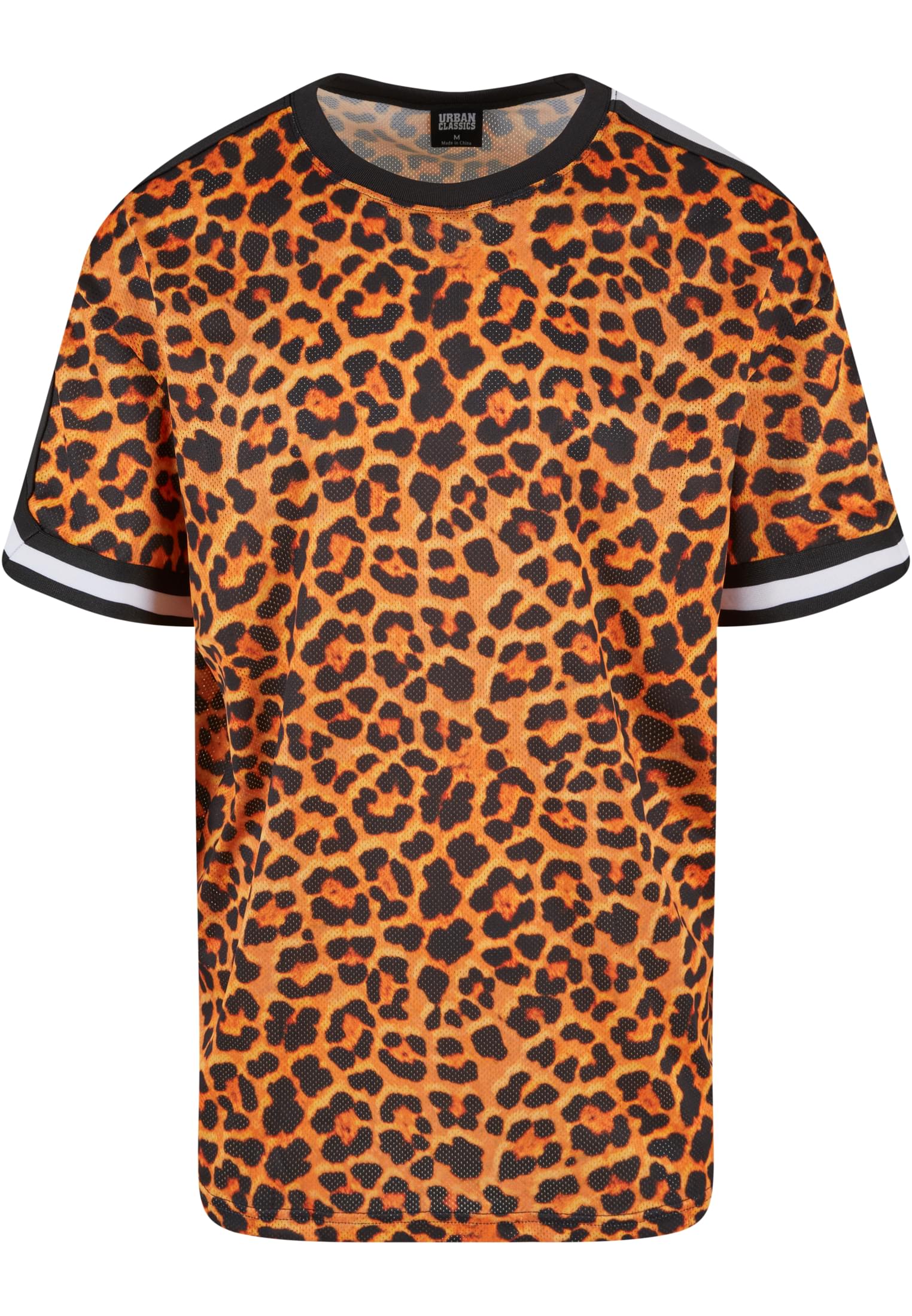 Oversized  Mesh AOP Tee | orangeleopard