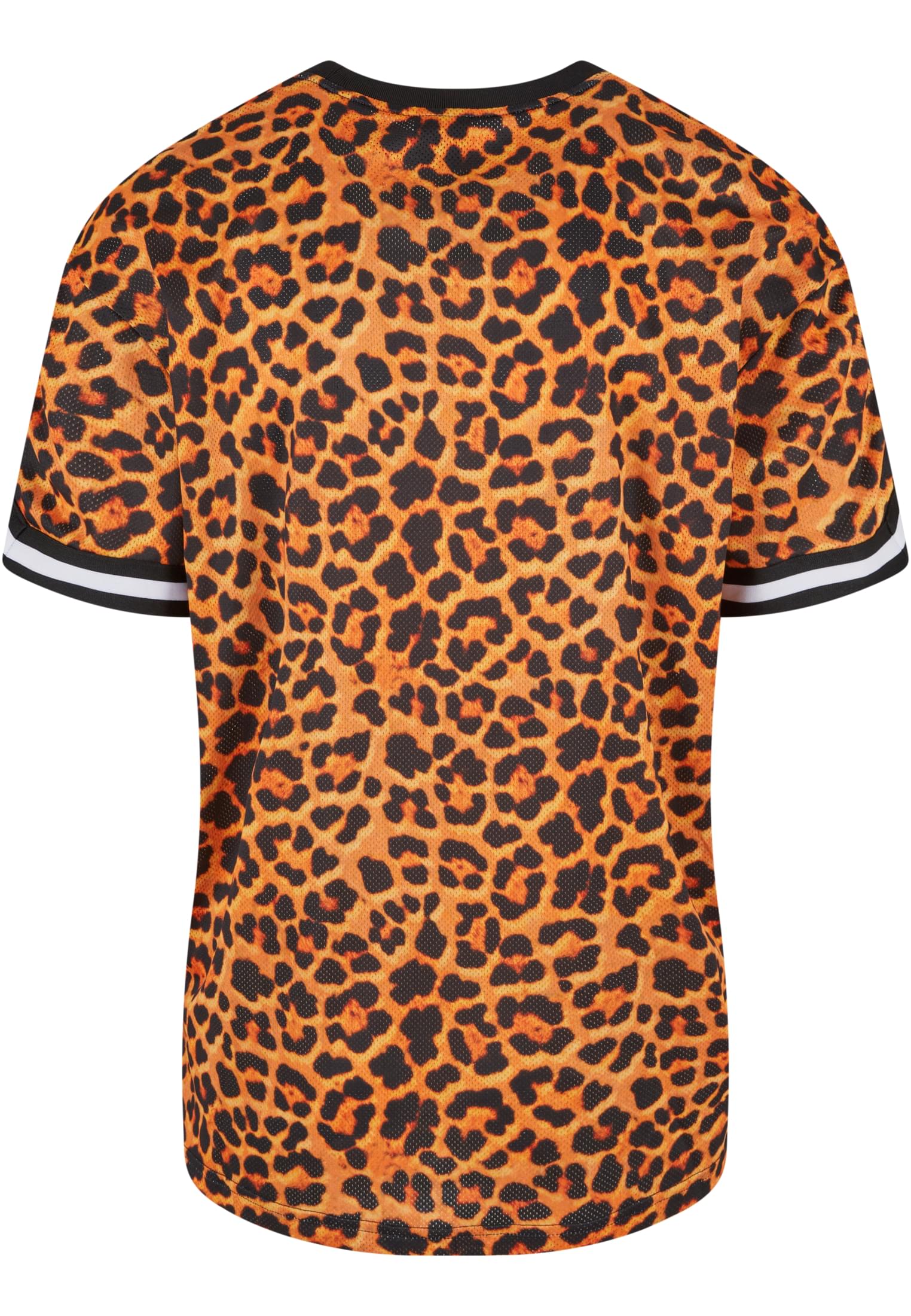 Oversized  Mesh AOP Tee | orangeleopard