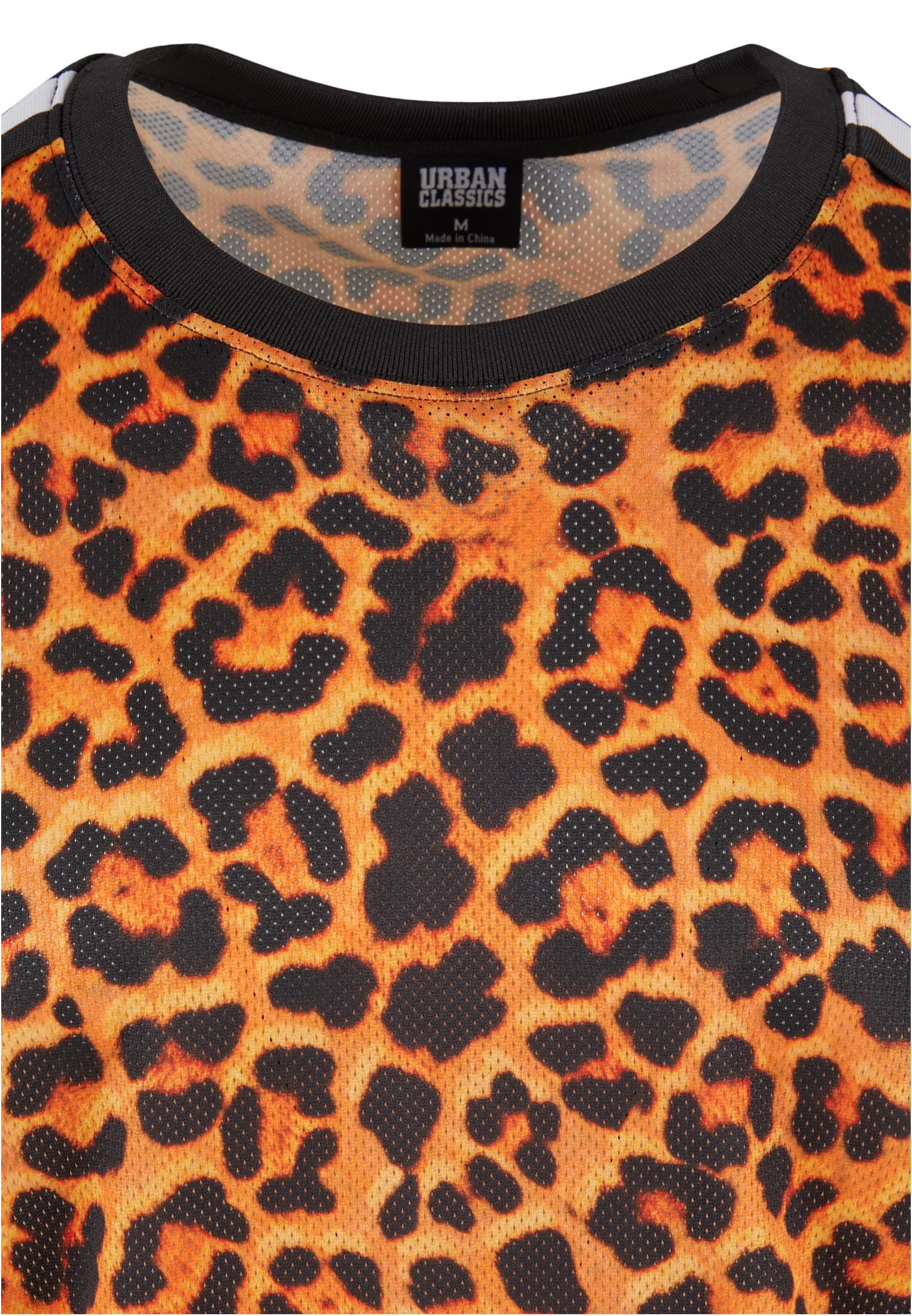 Oversized  Mesh AOP Tee | orangeleopard