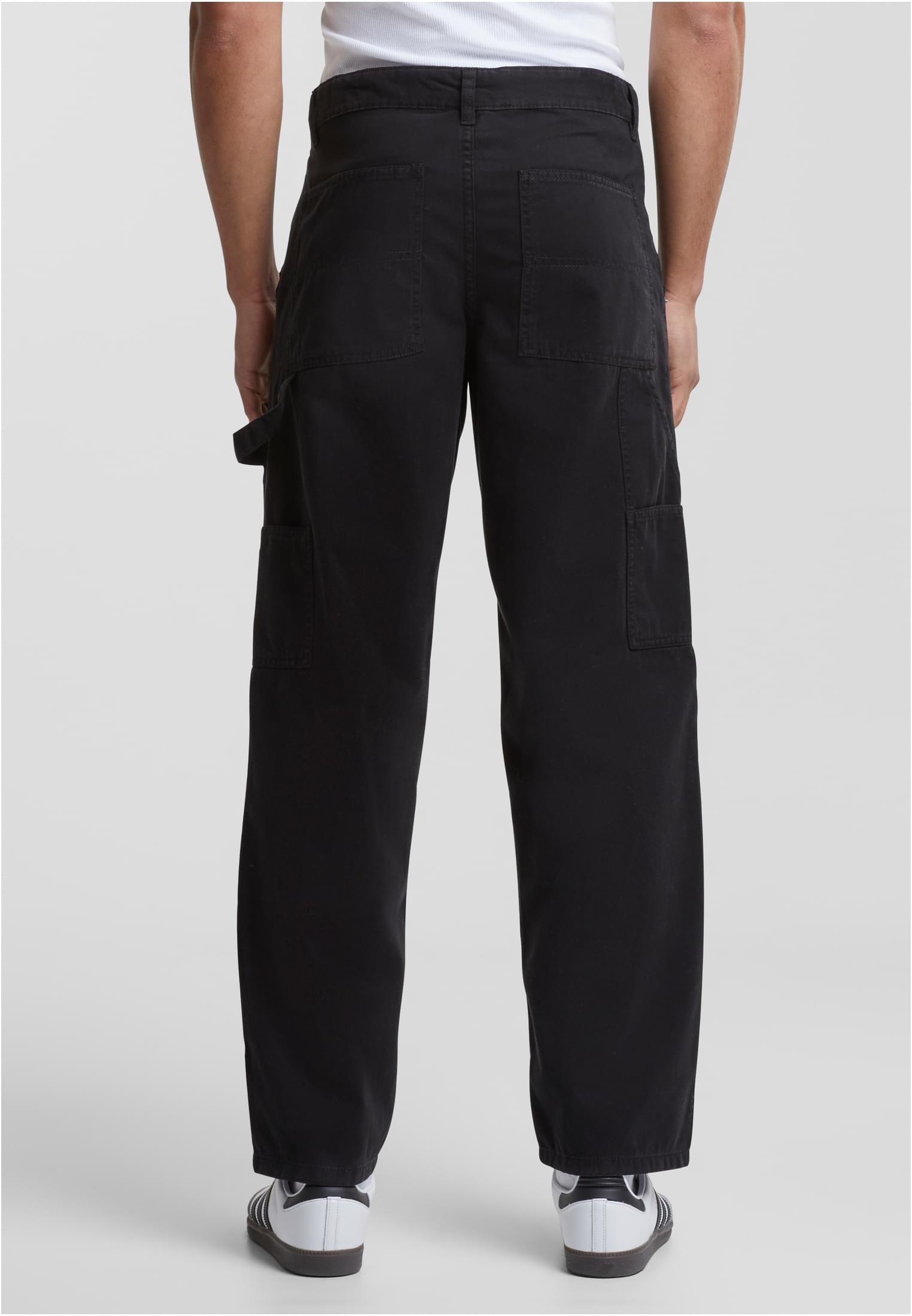 Twill Double Knee Pants | black